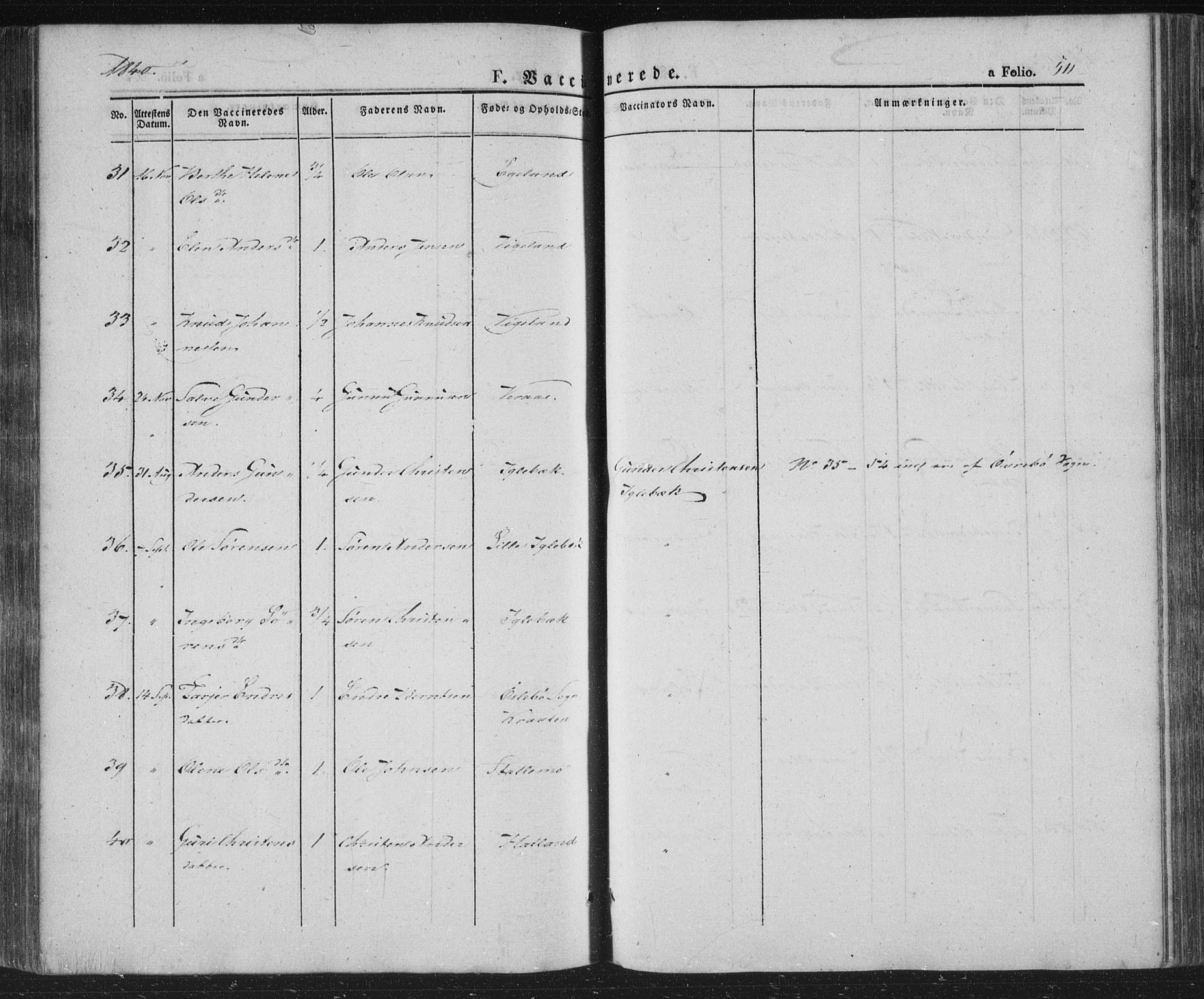 Vennesla sokneprestkontor, AV/SAK-1111-0045/Fa/Fac/L0004: Parish register (official) no. A 4, 1834-1855, p. 511