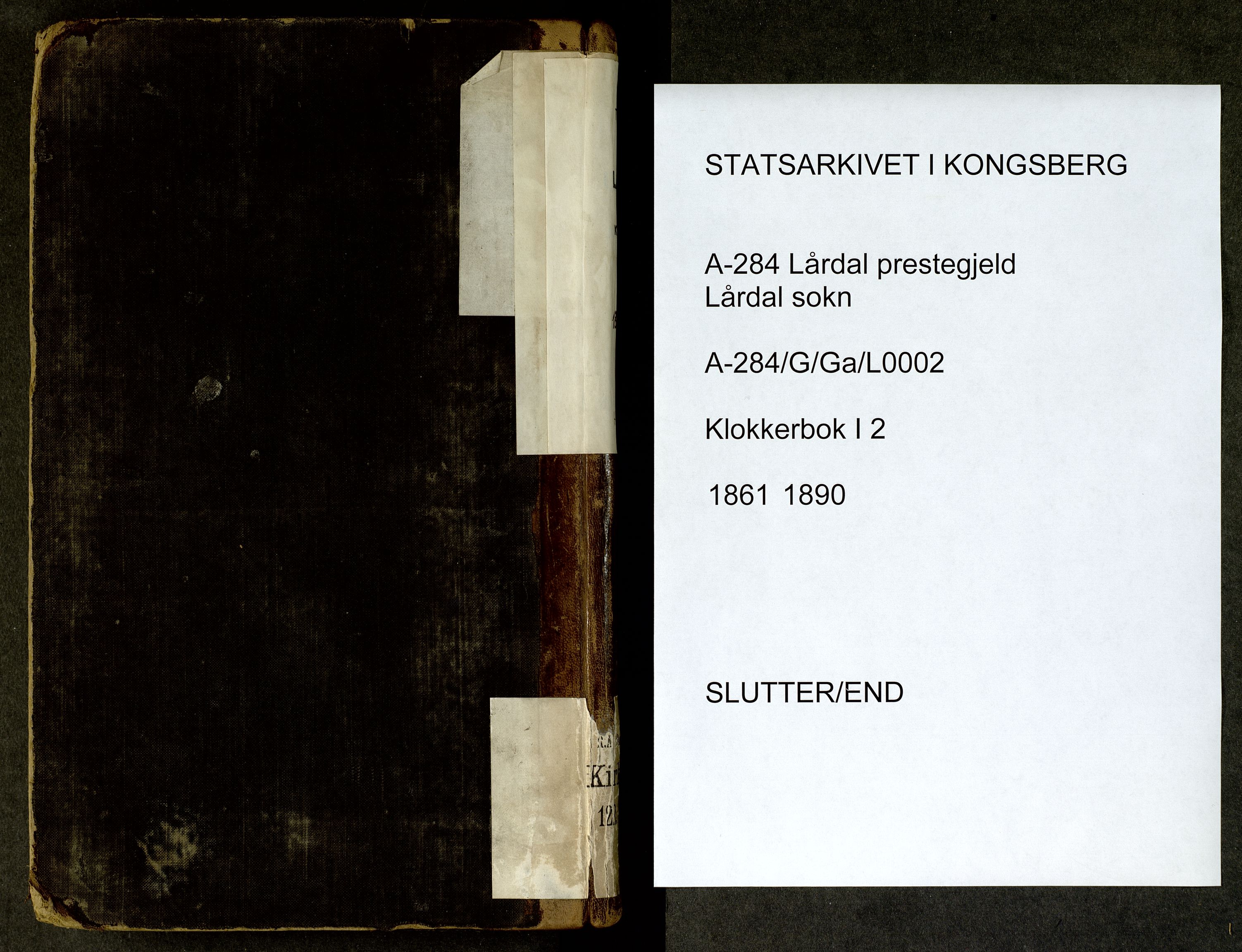 Lårdal kirkebøker, SAKO/A-284/G/Ga/L0002: Parish register (copy) no. I 2, 1861-1890