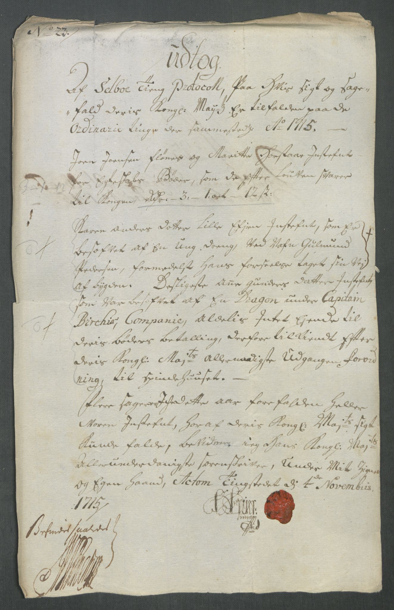 Rentekammeret inntil 1814, Reviderte regnskaper, Fogderegnskap, RA/EA-4092/R61/L4115: Fogderegnskap Strinda og Selbu, 1715-1716, p. 175