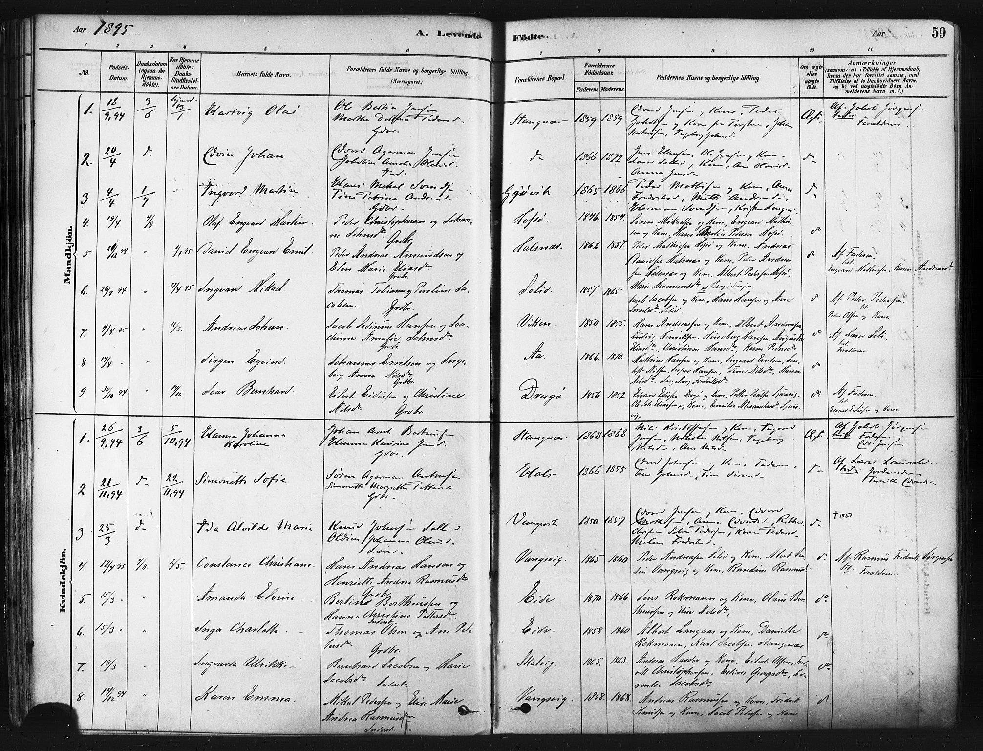 Tranøy sokneprestkontor, AV/SATØ-S-1313/I/Ia/Iaa/L0009kirke: Parish register (official) no. 9, 1878-1904, p. 59