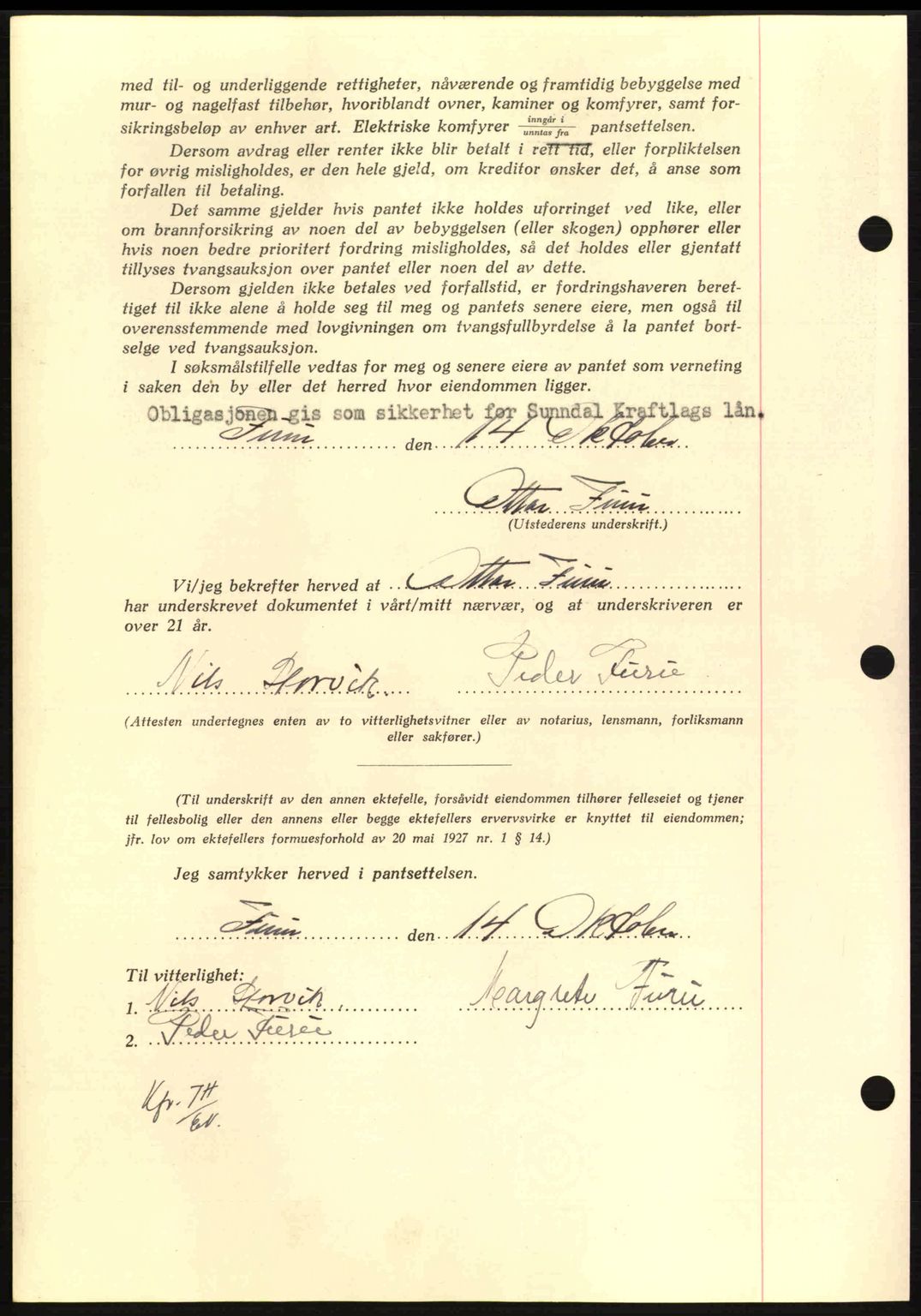 Nordmøre sorenskriveri, AV/SAT-A-4132/1/2/2Ca: Mortgage book no. B87, 1940-1941, Diary no: : 1928/1940