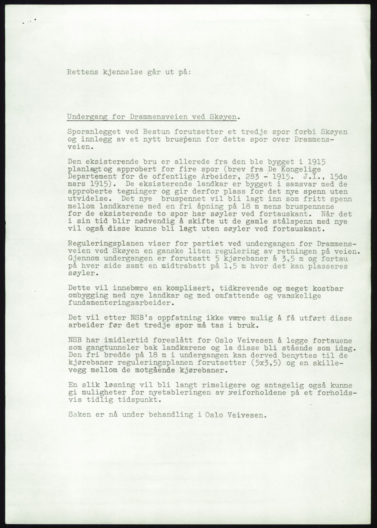 Norges statsbaner, Hovedadministrasjonen, Plankontoret for Oslo S, AV/RA-S-5410/D/L0167: Driftsbanegården. Øvrige driftsbanegårder, 1975-1987, p. 505