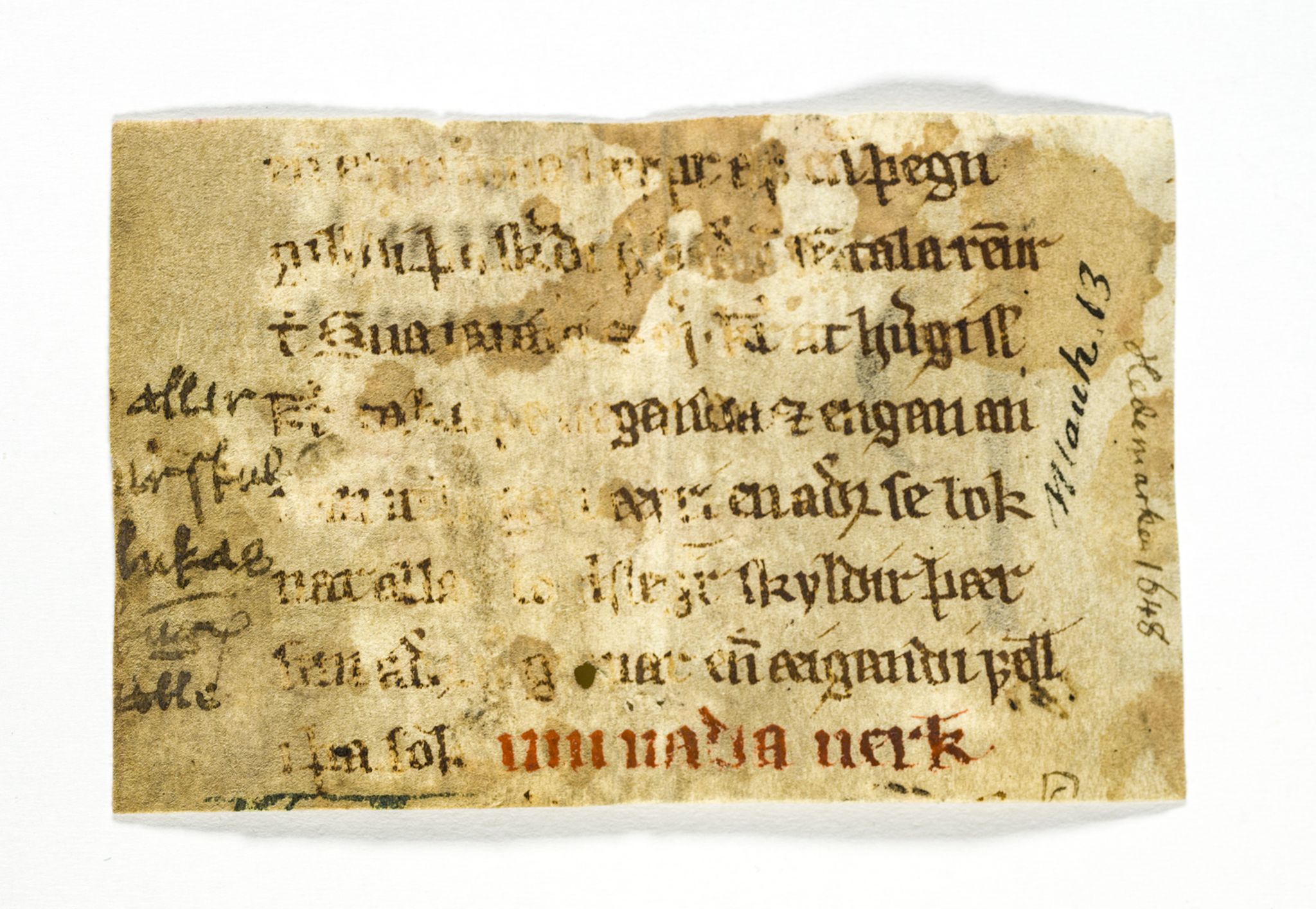 Riksarkivets diplomsamling, AV/RA-EA-5965/F26/L0003: Norrøne membranfragmenter bestand 11-30, 1100-1536, p. 200