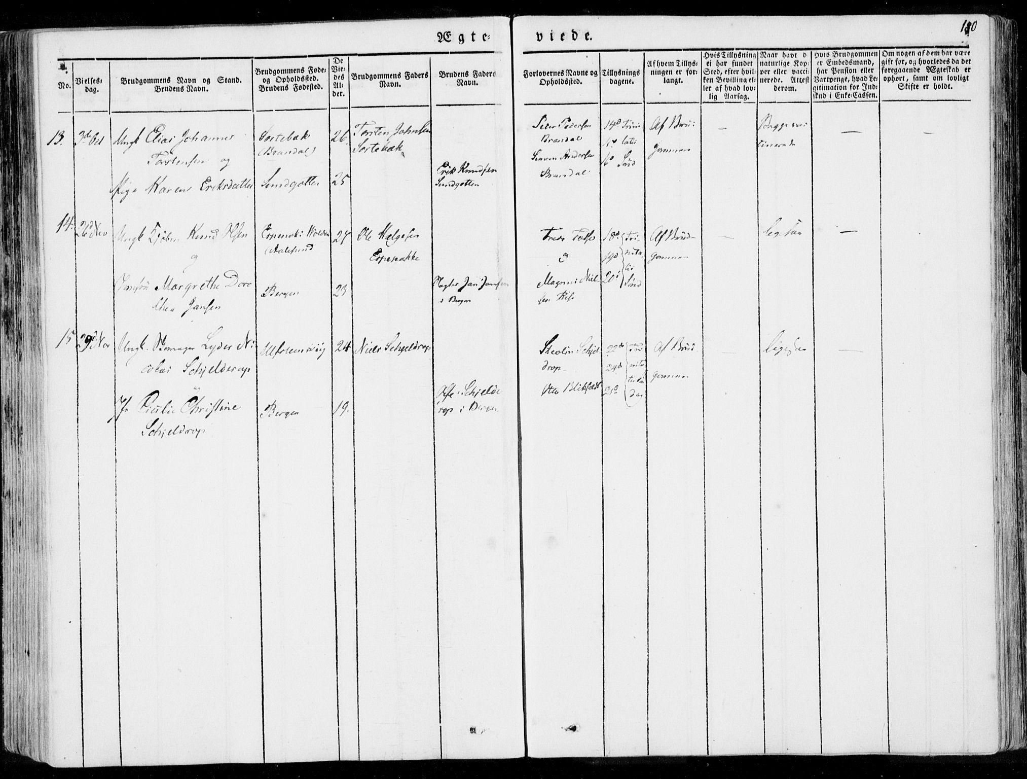 Ministerialprotokoller, klokkerbøker og fødselsregistre - Møre og Romsdal, AV/SAT-A-1454/509/L0104: Parish register (official) no. 509A02, 1833-1847, p. 180