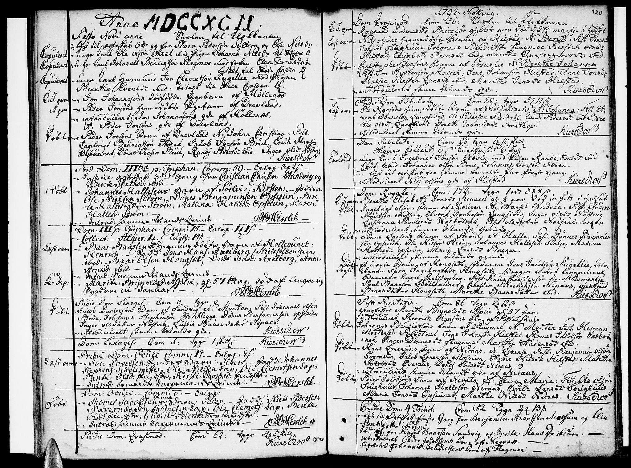 Ministerialprotokoller, klokkerbøker og fødselsregistre - Nordland, SAT/A-1459/814/L0222: Parish register (official) no. 814A03, 1752-1819, p. 120