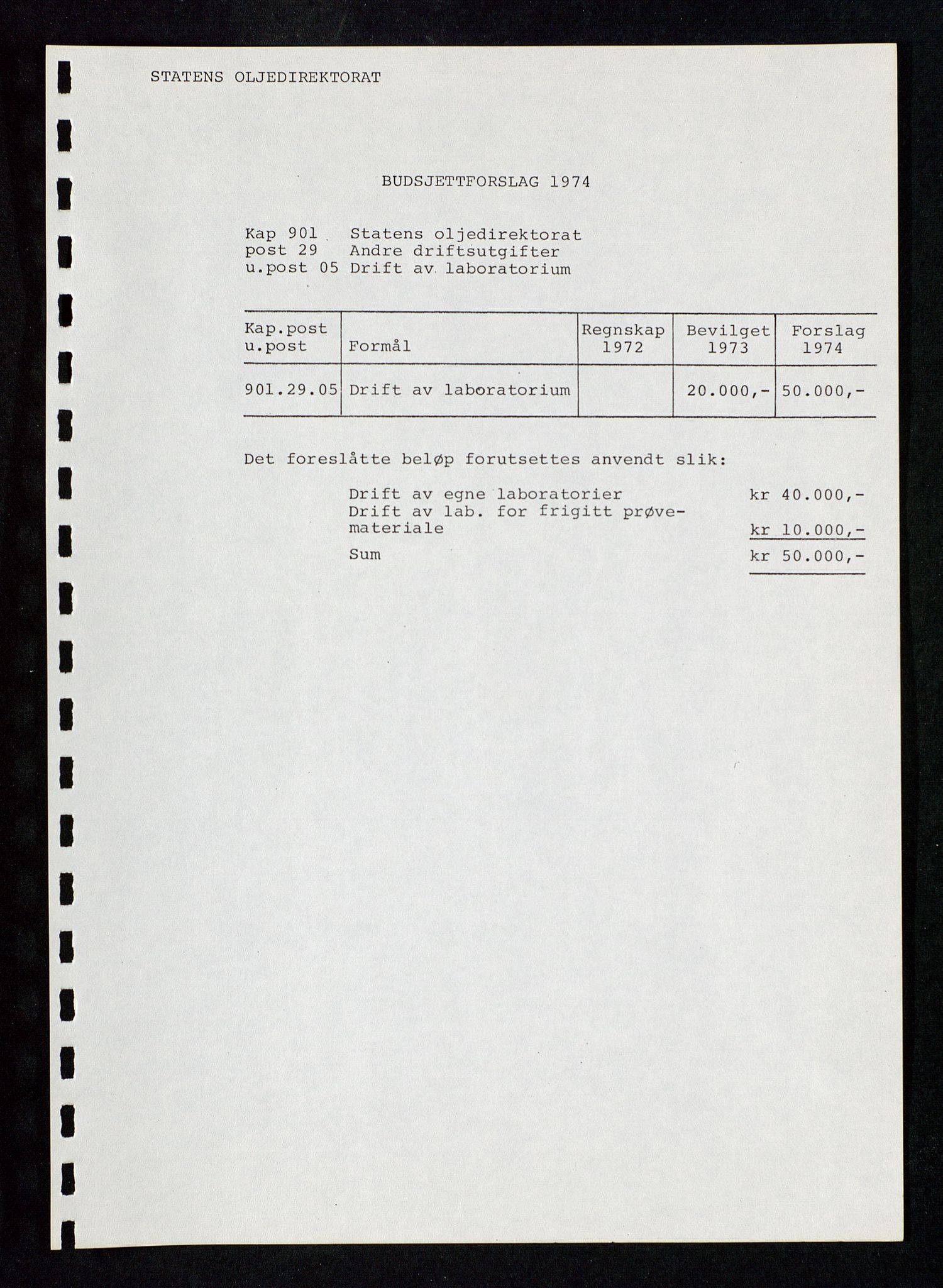 Industridepartementet, Oljekontoret, AV/SAST-A-101348/Db/L0002: Oljevernrådet, Styret i OD, leieforhold, div., 1966-1973, p. 190