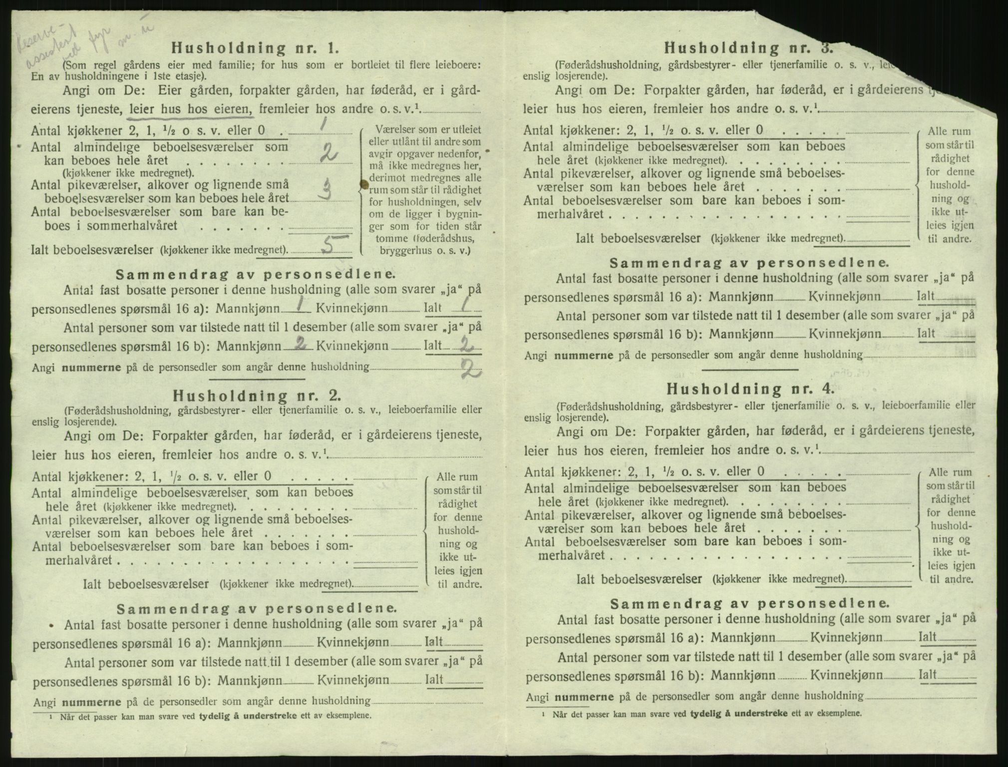 SAK, 1920 census for Hisøy, 1920, p. 1075