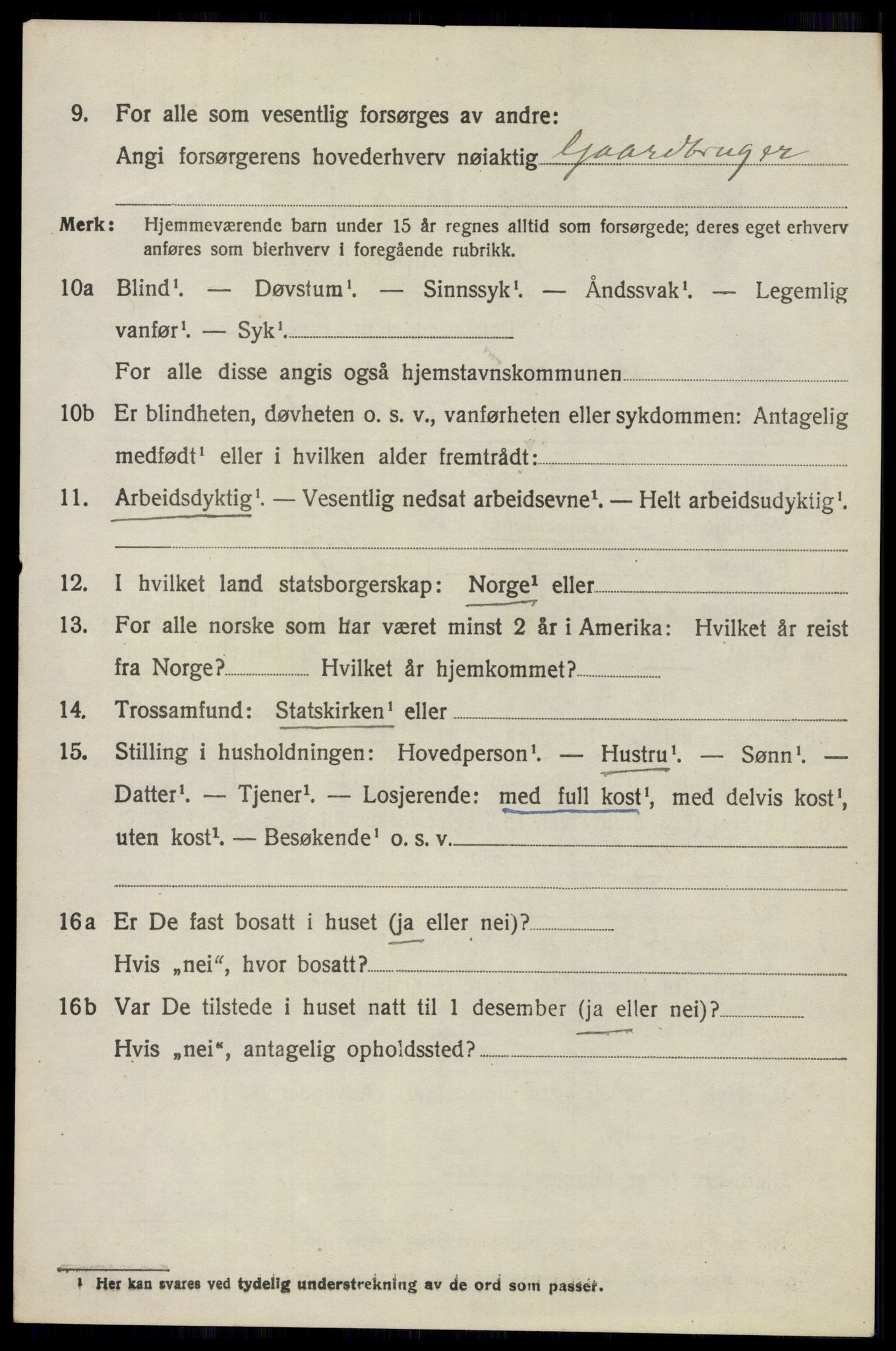 SAO, 1920 census for Nesodden, 1920, p. 5734