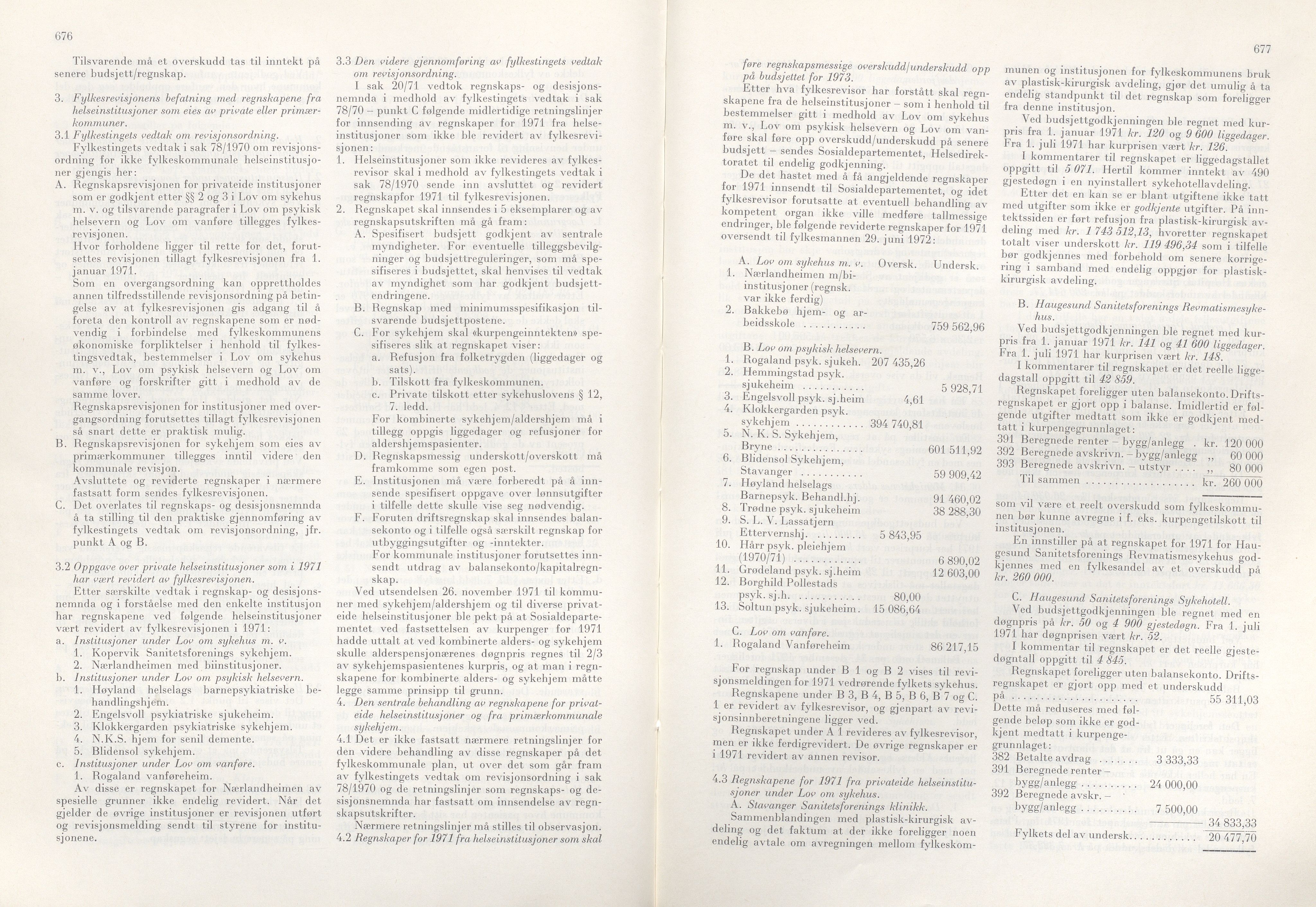 Rogaland fylkeskommune - Fylkesrådmannen , IKAR/A-900/A/Aa/Aaa/L0092: Møtebok , 1972, p. 676-677