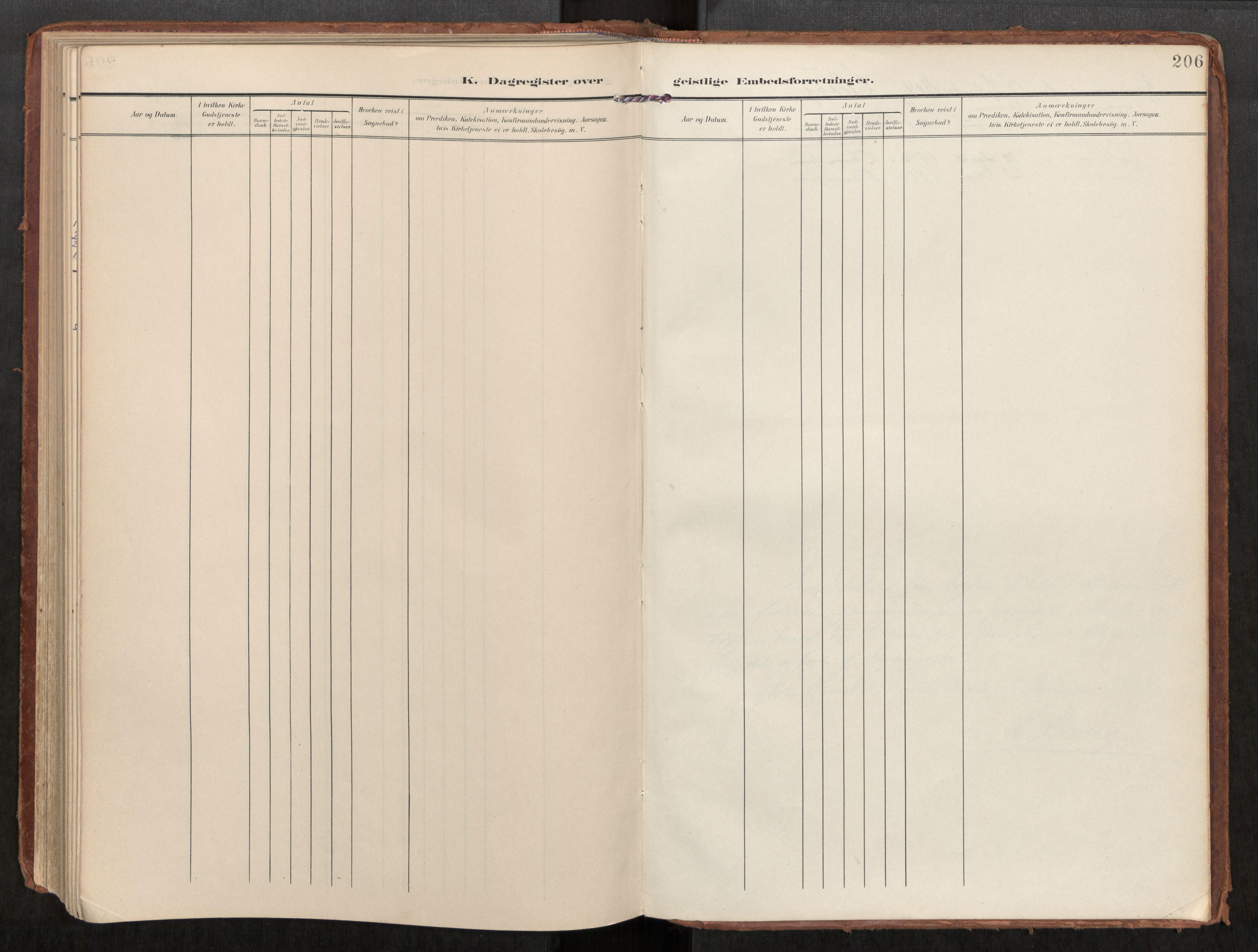 Ministerialprotokoller, klokkerbøker og fødselsregistre - Møre og Romsdal, AV/SAT-A-1454/563/L0740: Parish register (official) no. 563A02, 1903-1923, p. 206