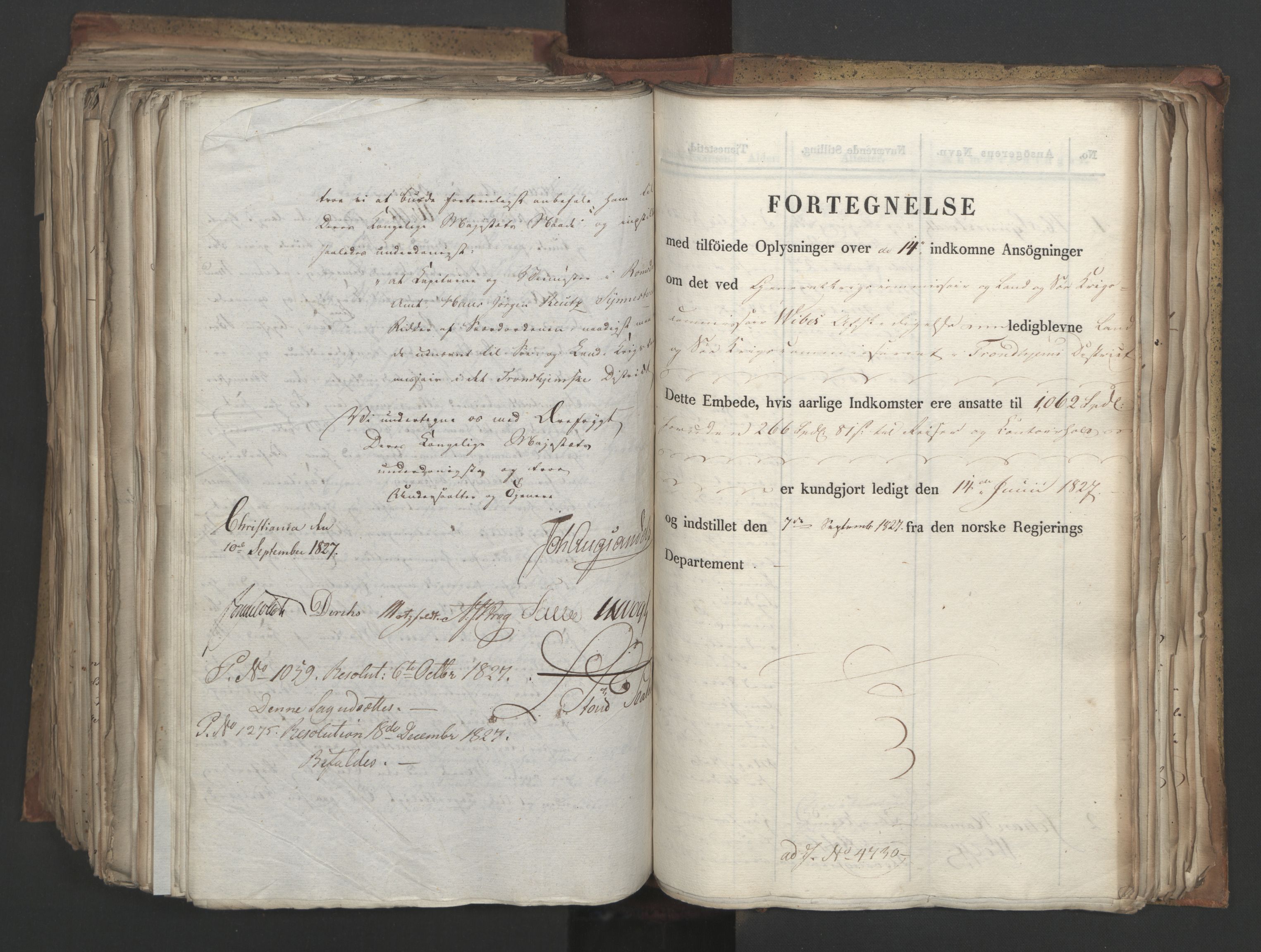 Statsrådsavdelingen i Stockholm, RA/S-1003/D/Da/L0052: Regjeringsinnstillinger nr. 4566-4799, 1827, p. 504