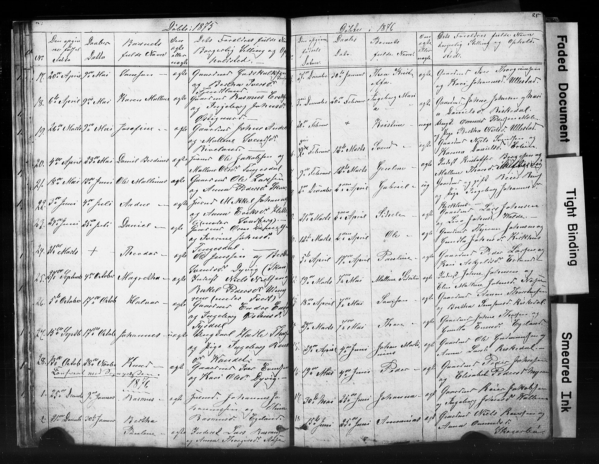 Hjelmeland sokneprestkontor, AV/SAST-A-101843/01/V/L0006: Parish register (copy) no. B 6, 1856-1884, p. 25