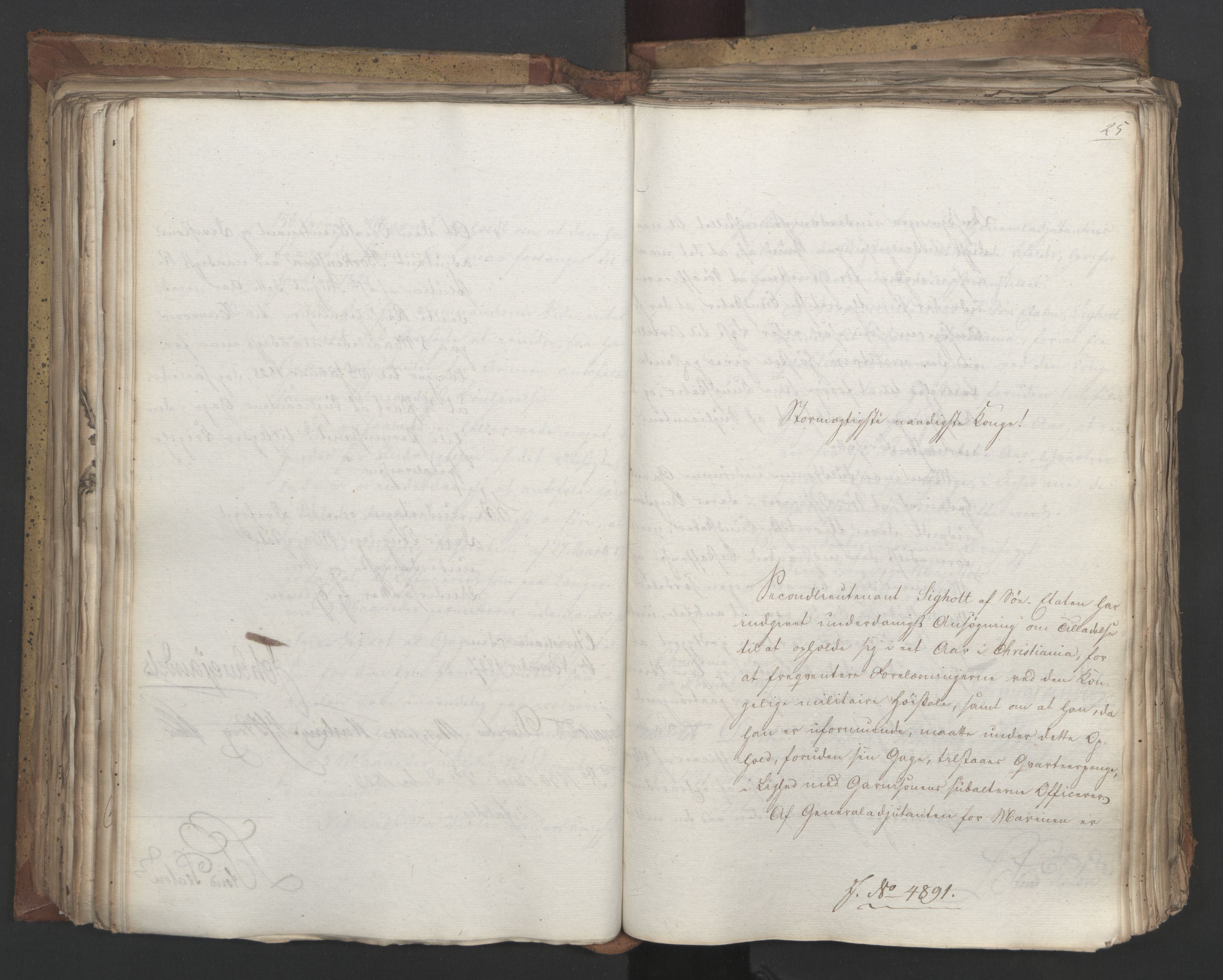 Statsrådsavdelingen i Stockholm, AV/RA-S-1003/D/Da/L0053: Regjeringsinnstillinger nr. 4800-5017, 1827, p. 269