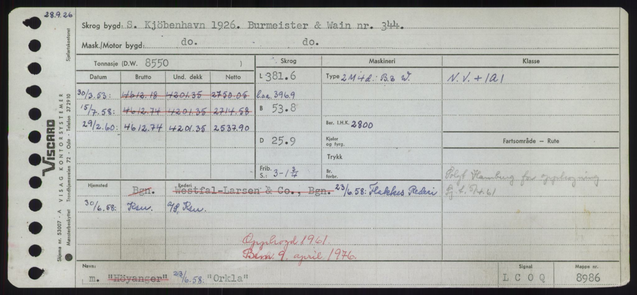 Sjøfartsdirektoratet med forløpere, Skipsmålingen, RA/S-1627/H/Hd/L0028: Fartøy, O, p. 347