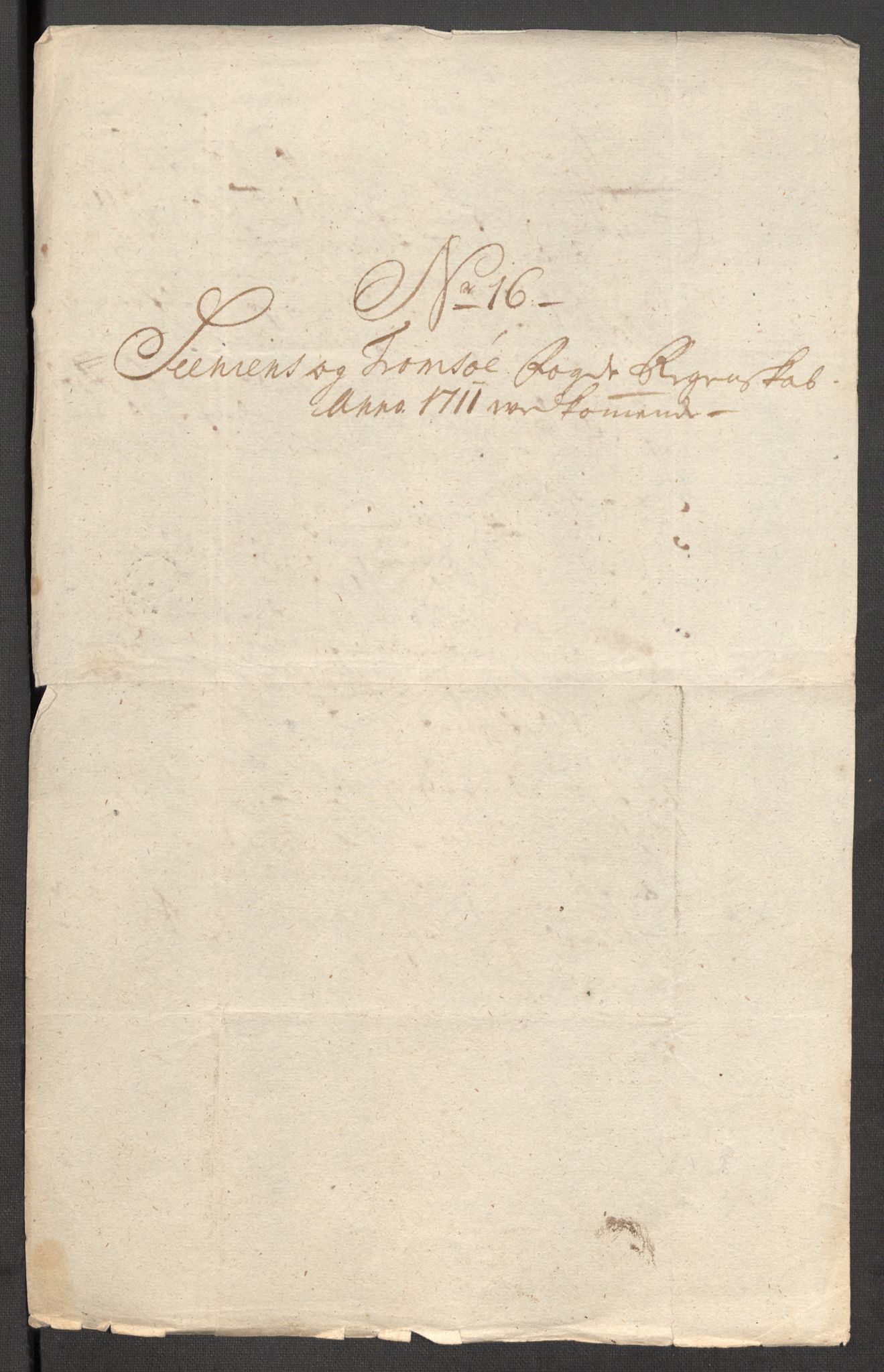 Rentekammeret inntil 1814, Reviderte regnskaper, Fogderegnskap, AV/RA-EA-4092/R68/L4758: Fogderegnskap Senja og Troms, 1711-1712, p. 105