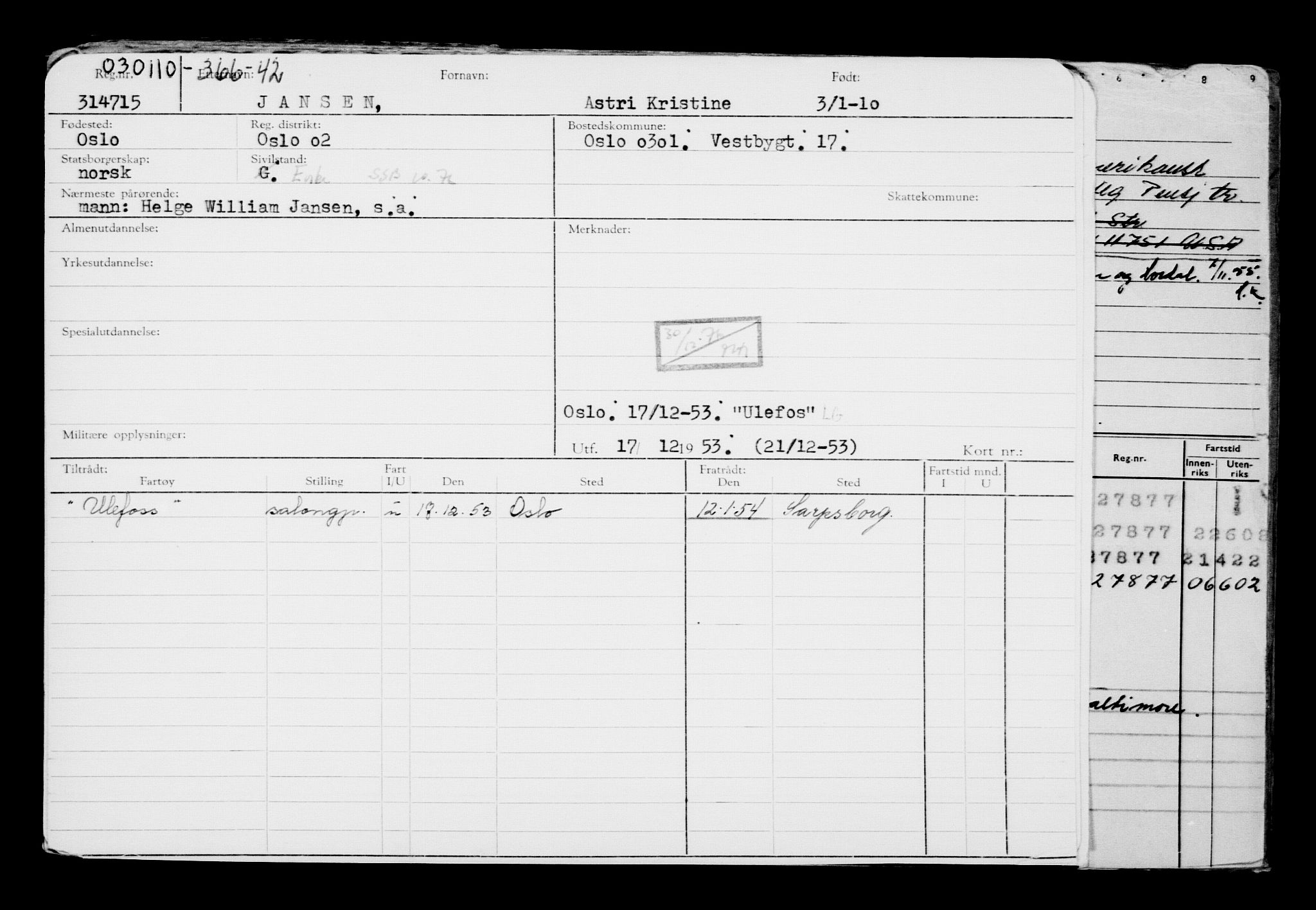 Direktoratet for sjømenn, AV/RA-S-3545/G/Gb/L0087: Hovedkort, 1909-1910, p. 508