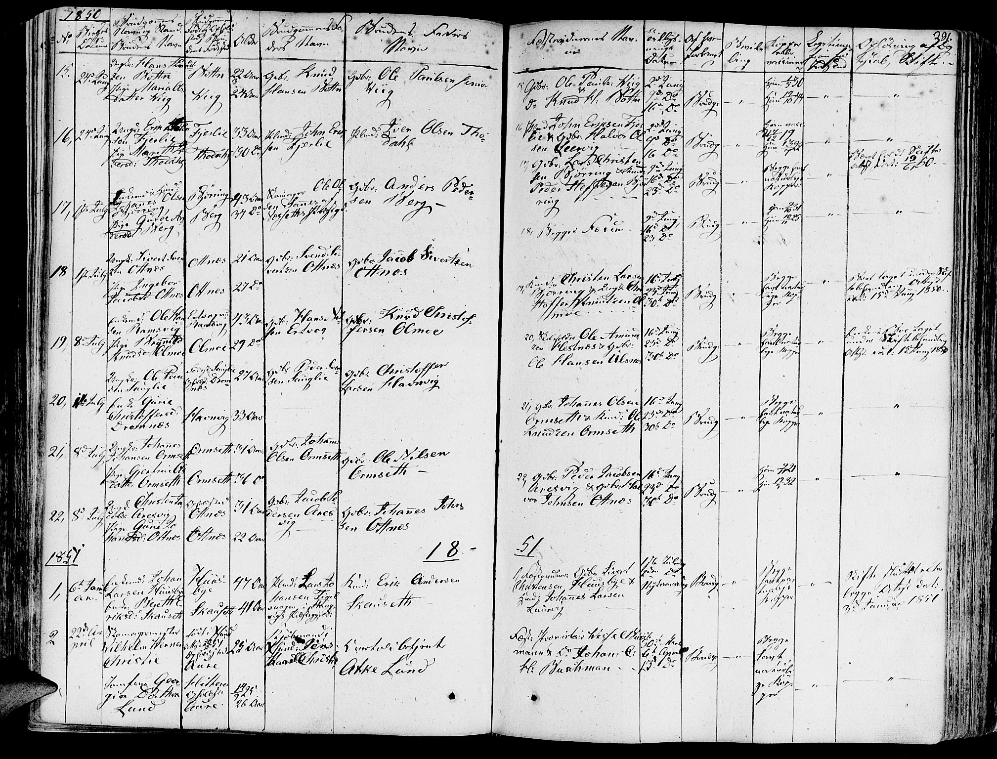 Ministerialprotokoller, klokkerbøker og fødselsregistre - Møre og Romsdal, AV/SAT-A-1454/578/L0904: Parish register (official) no. 578A03, 1836-1858, p. 291