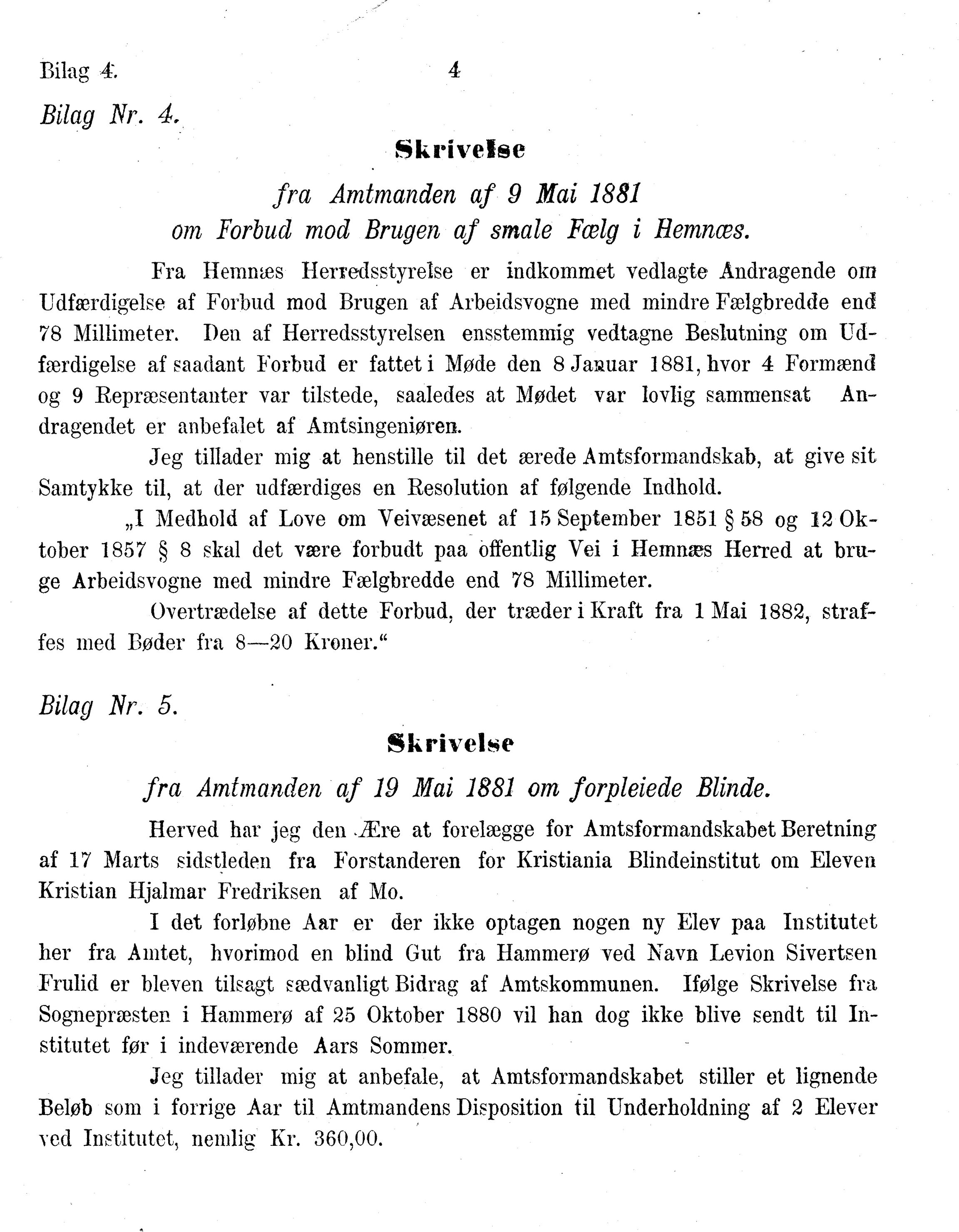 Nordland Fylkeskommune. Fylkestinget, AIN/NFK-17/176/A/Ac/L0014: Fylkestingsforhandlinger 1881-1885, 1881-1885