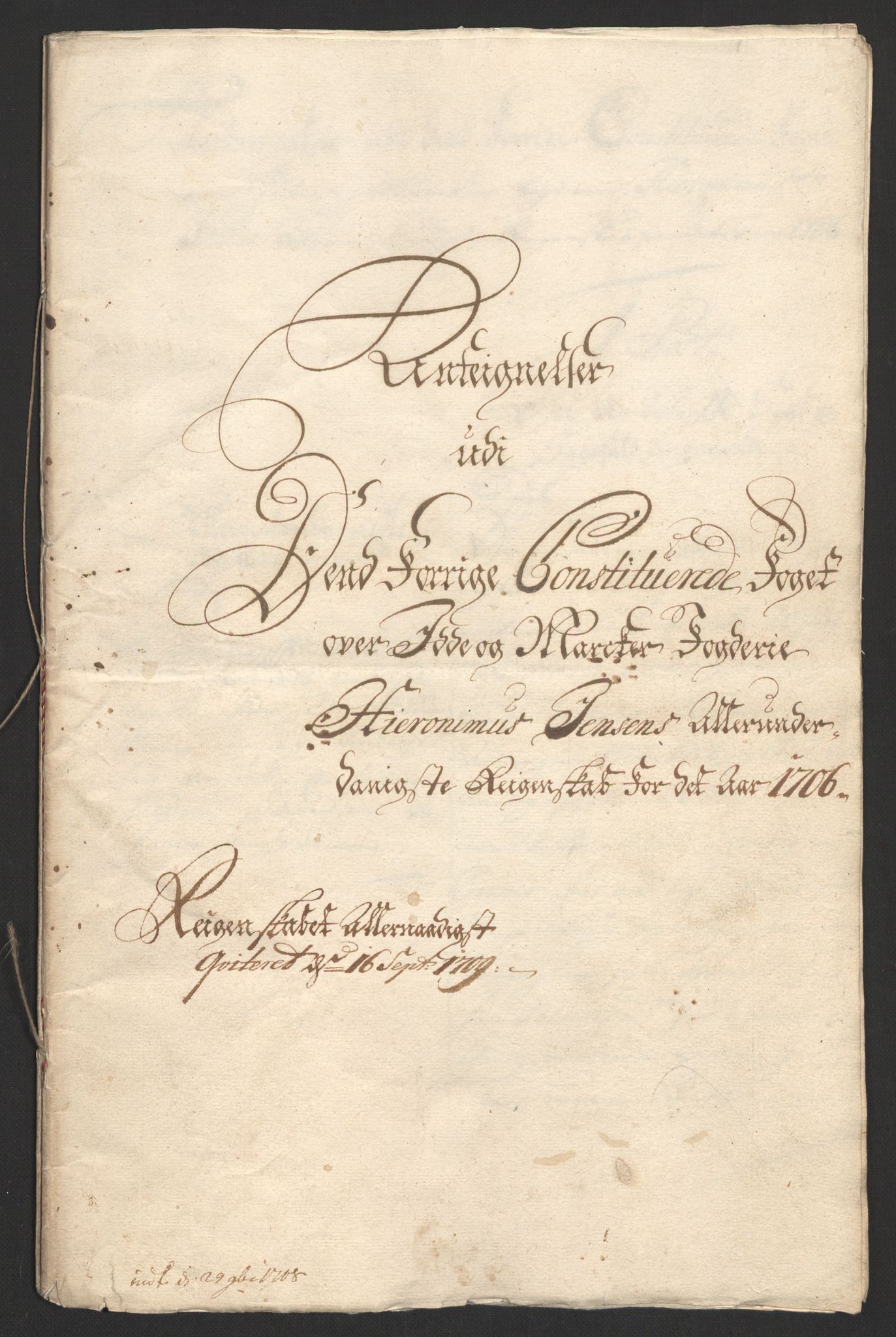 Rentekammeret inntil 1814, Reviderte regnskaper, Fogderegnskap, RA/EA-4092/R01/L0017: Fogderegnskap Idd og Marker, 1704-1706, p. 488