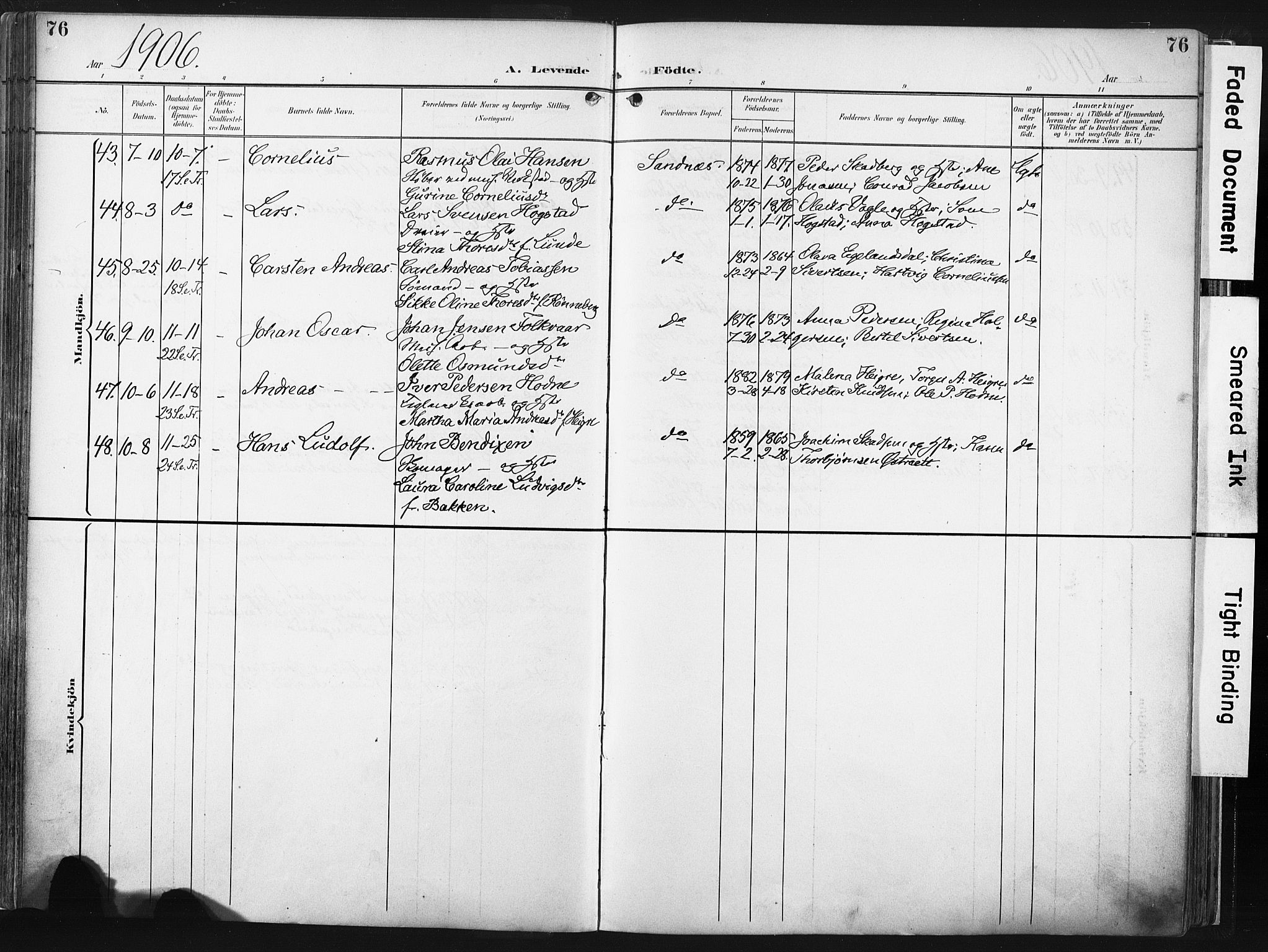 Høyland sokneprestkontor, AV/SAST-A-101799/001/30BA/L0016: Parish register (official) no. A 16, 1899-1911, p. 76