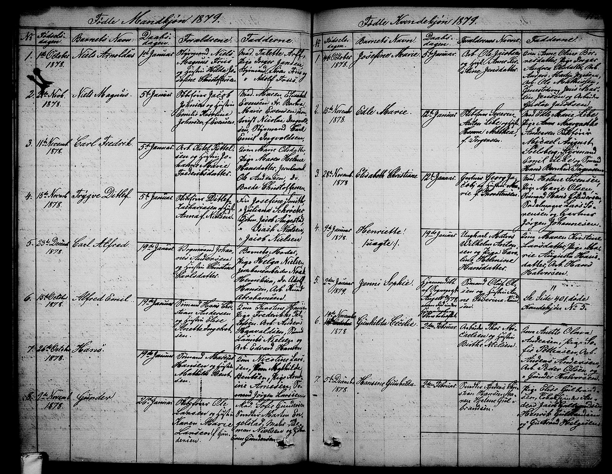 Larvik kirkebøker, AV/SAKO-A-352/G/Ga/L0004: Parish register (copy) no. I 4, 1871-1888, p. 113