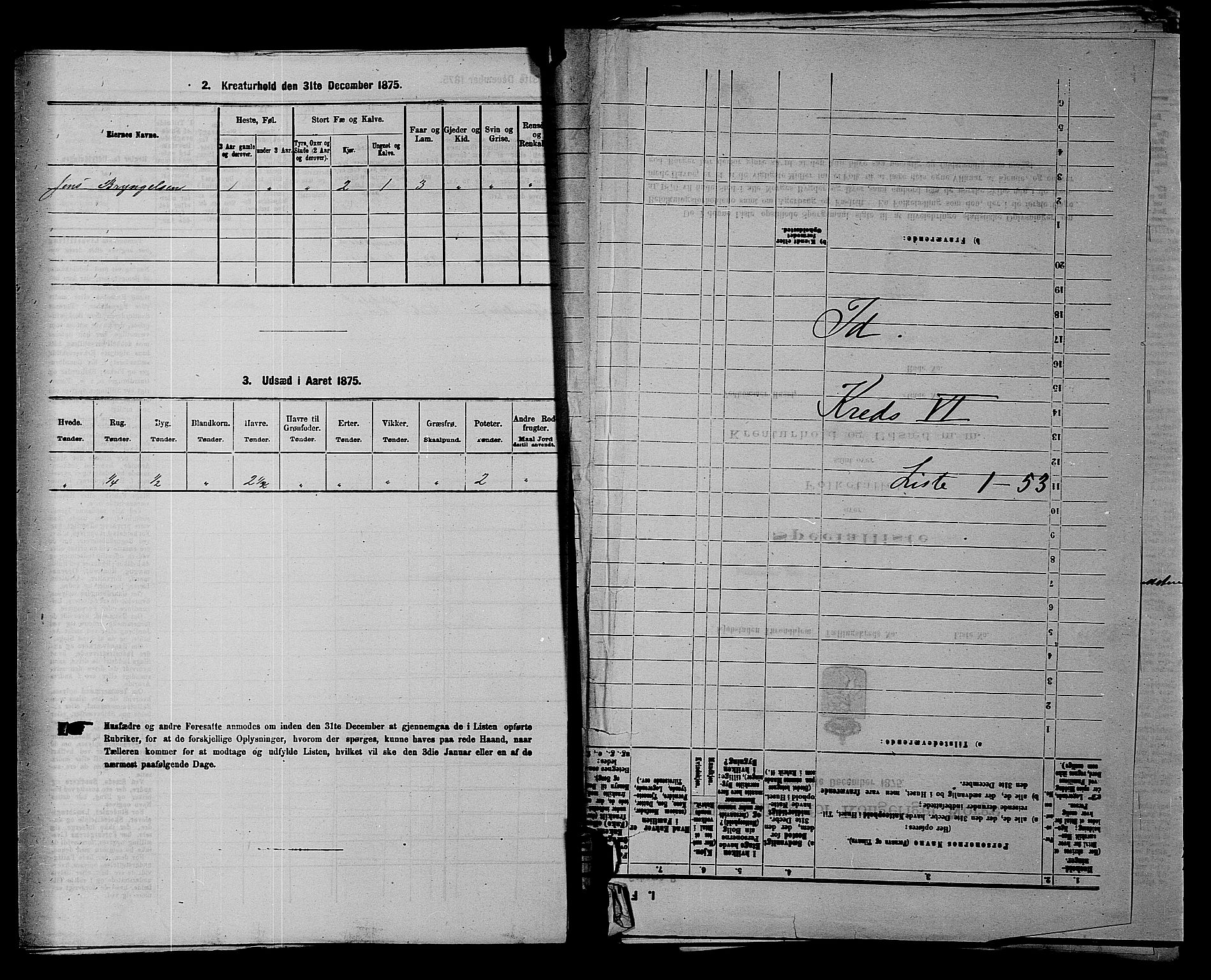 RA, 1875 census for 0117P Idd, 1875, p. 1105