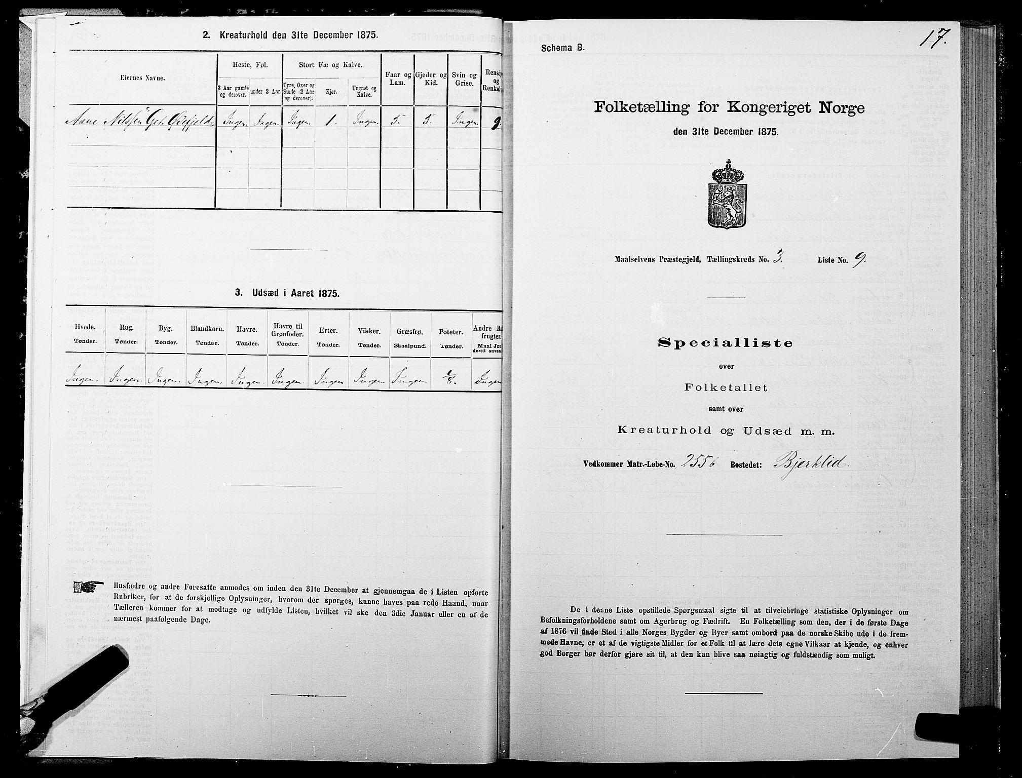 SATØ, 1875 census for 1924P Målselv, 1875, p. 2017