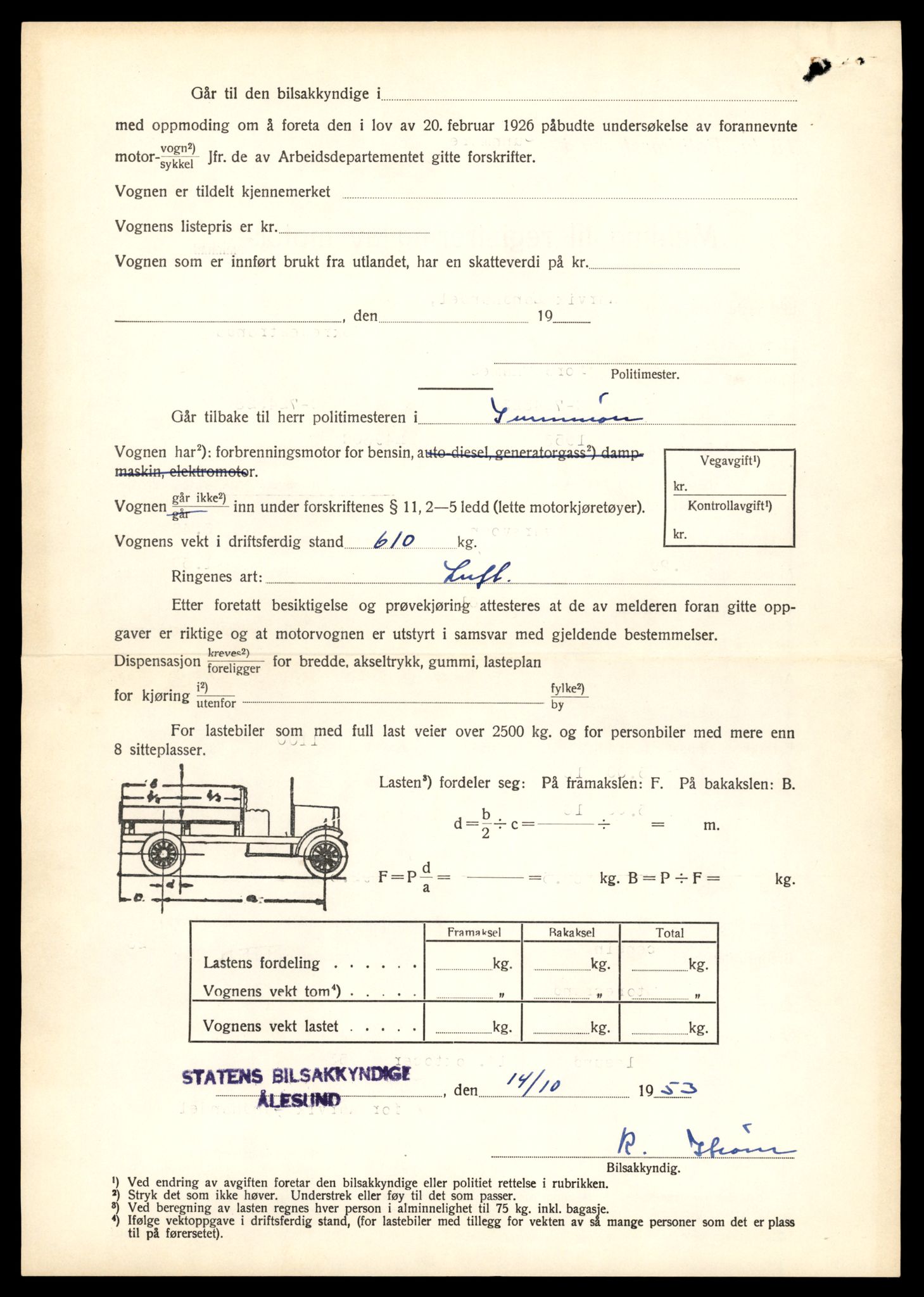 Møre og Romsdal vegkontor - Ålesund trafikkstasjon, SAT/A-4099/F/Fe/L0013: Registreringskort for kjøretøy T 1451 - T 1564, 1927-1998, p. 568