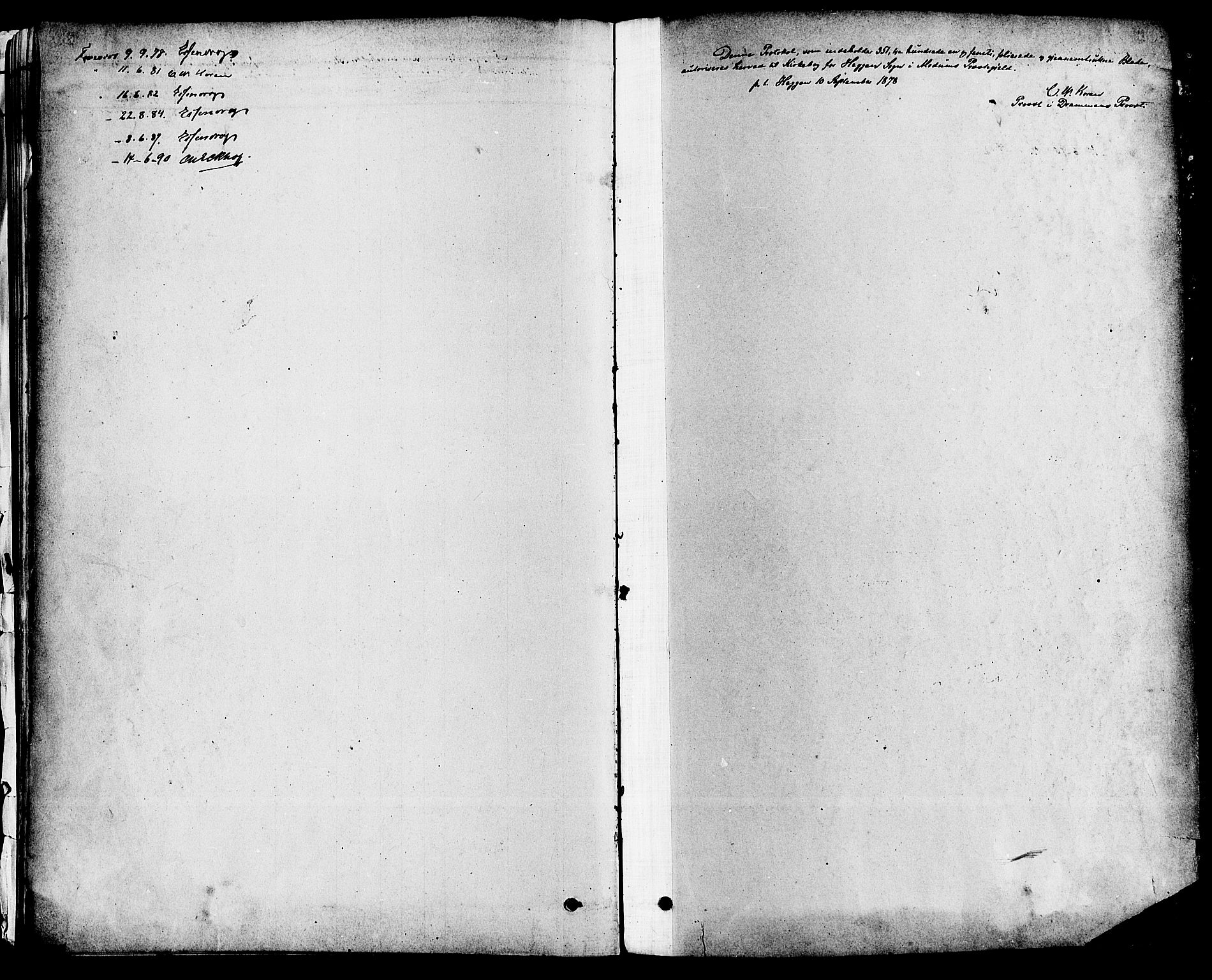 Modum kirkebøker, SAKO/A-234/F/Fa/L0011: Parish register (official) no. 11, 1877-1889