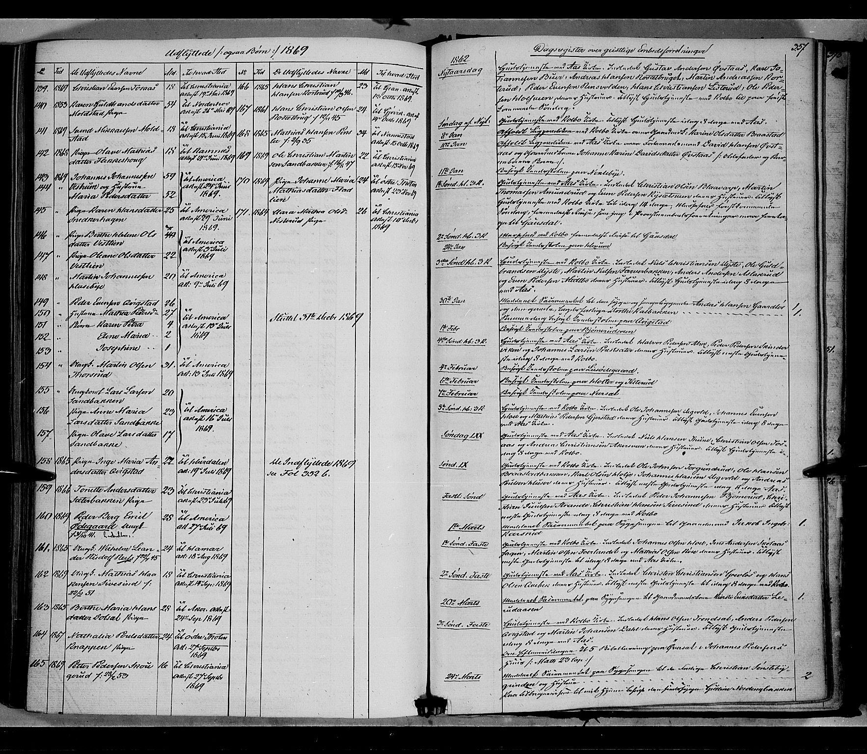 Vestre Toten prestekontor, SAH/PREST-108/H/Ha/Haa/L0007: Parish register (official) no. 7, 1862-1869, p. 357