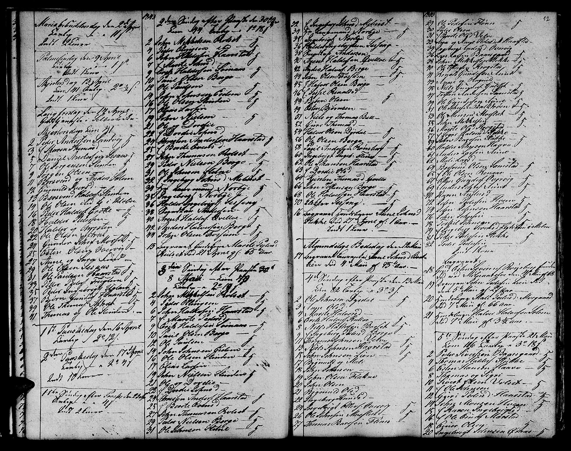 Ministerialprotokoller, klokkerbøker og fødselsregistre - Sør-Trøndelag, SAT/A-1456/695/L1154: Parish register (copy) no. 695C05, 1842-1858, p. 12