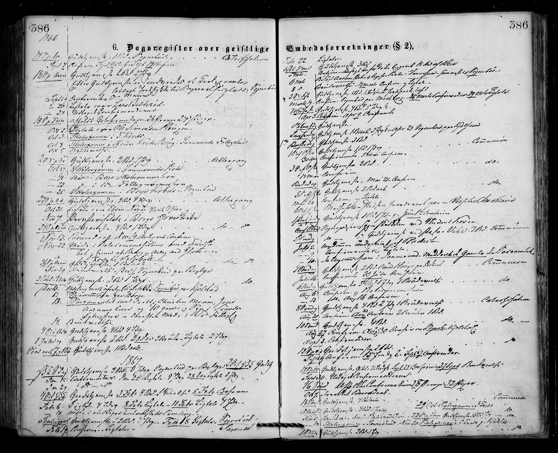 Borge prestekontor Kirkebøker, SAO/A-10903/F/Fa/L0006: Parish register (official) no. I 6, 1861-1874, p. 386