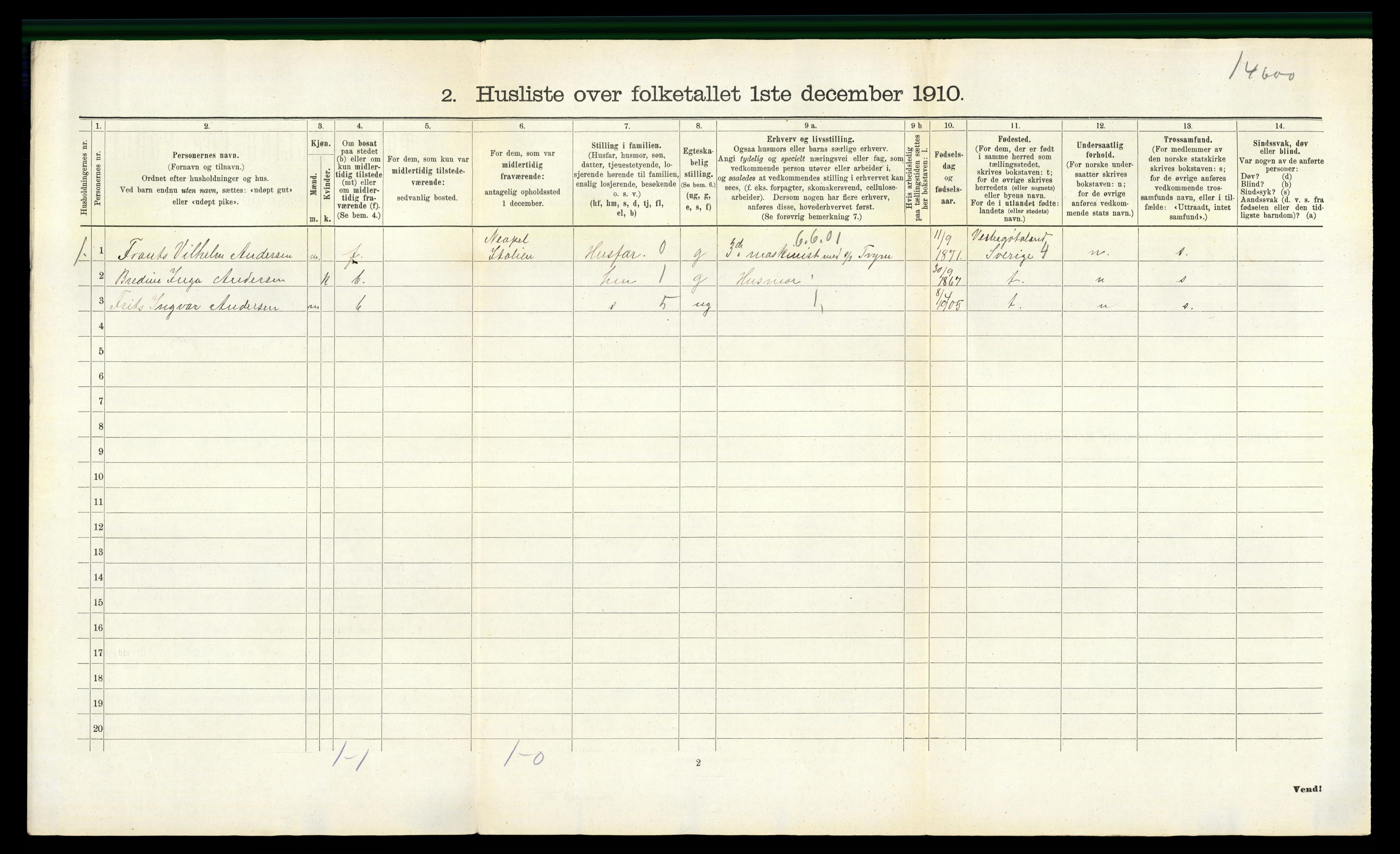 RA, 1910 census for Nøtterøy, 1910, p. 2067