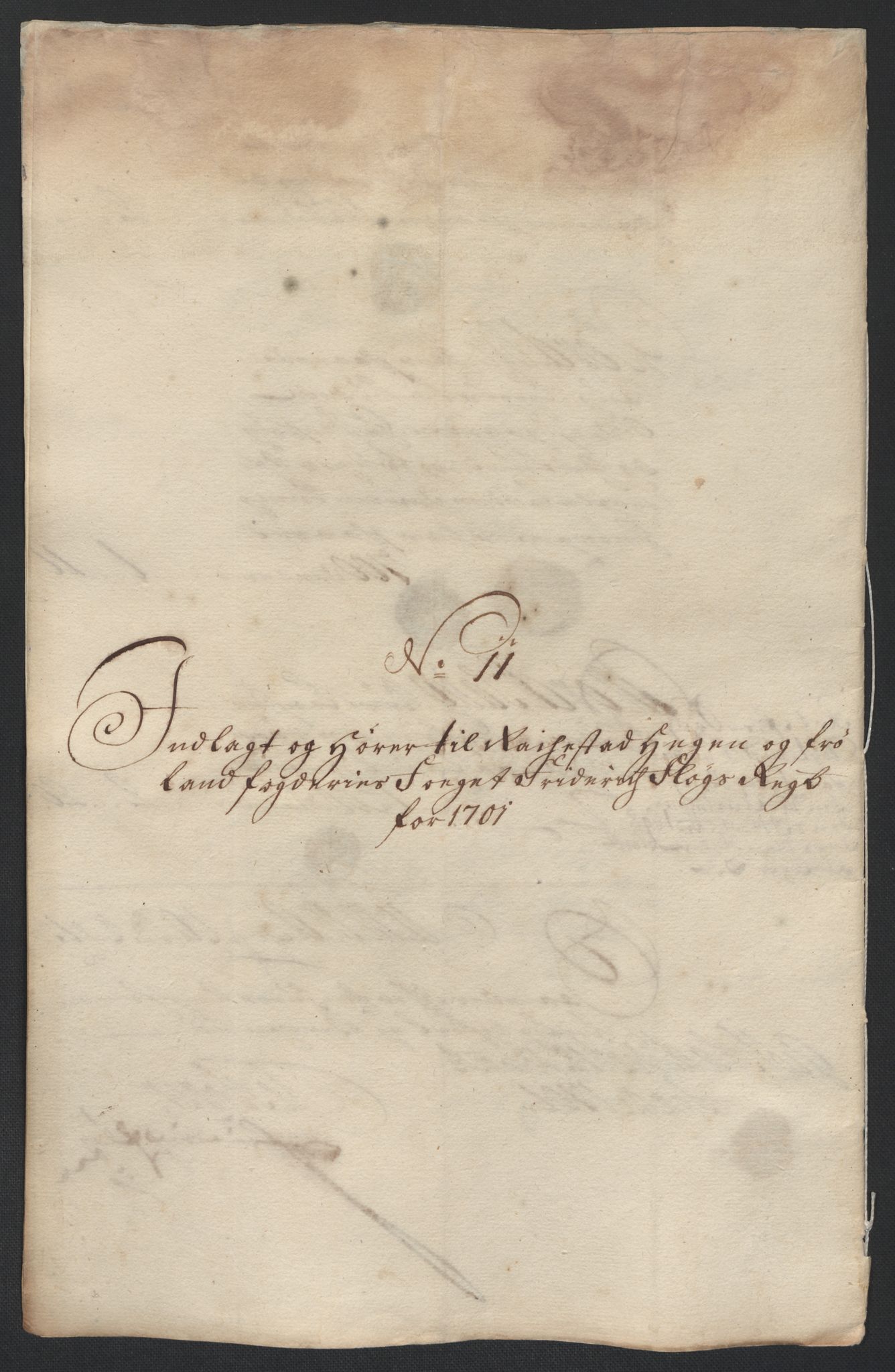 Rentekammeret inntil 1814, Reviderte regnskaper, Fogderegnskap, RA/EA-4092/R07/L0293: Fogderegnskap Rakkestad, Heggen og Frøland, 1701, p. 6