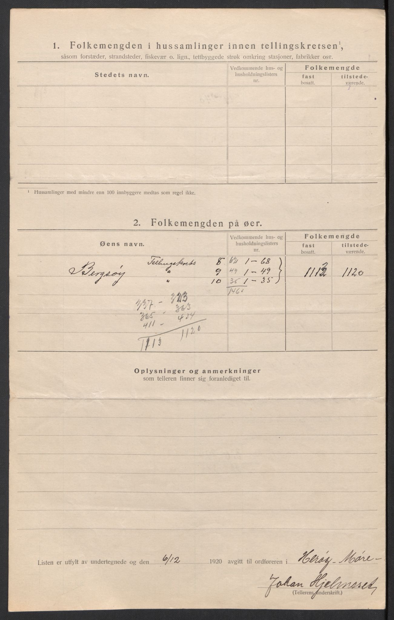 SAT, 1920 census for Herøy (MR), 1920, p. 29