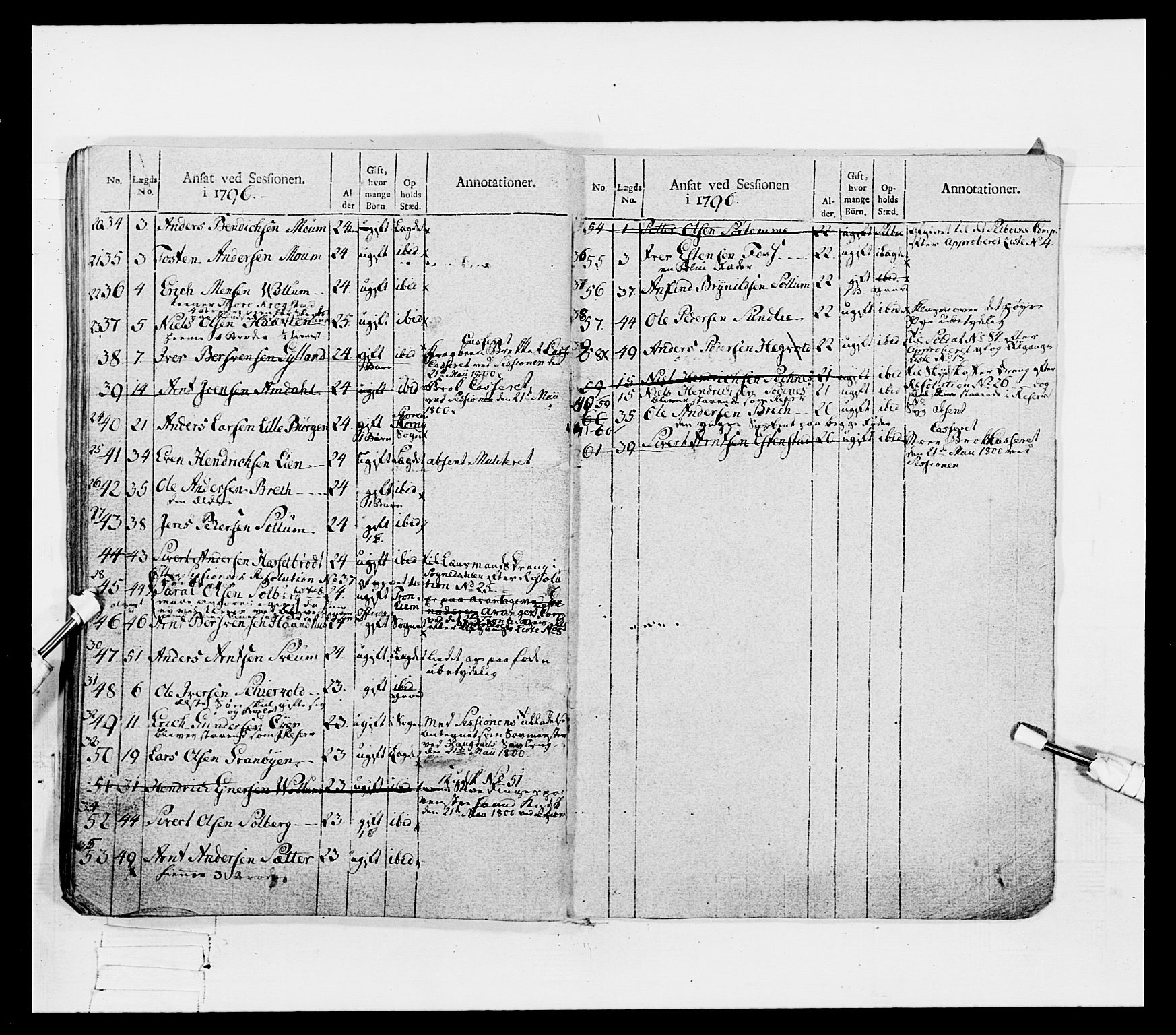 Generalitets- og kommissariatskollegiet, Det kongelige norske kommissariatskollegium, AV/RA-EA-5420/E/Eh/L0080: 2. Trondheimske nasjonale infanteriregiment, 1792-1800, p. 549