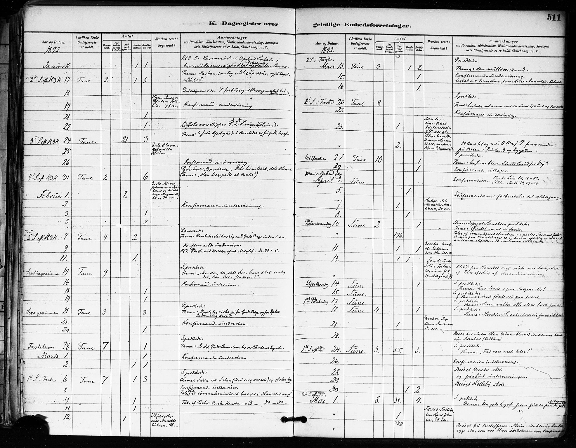 Tune prestekontor Kirkebøker, AV/SAO-A-2007/F/Fa/L0018: Parish register (official) no. 18, 1887-1898, p. 511