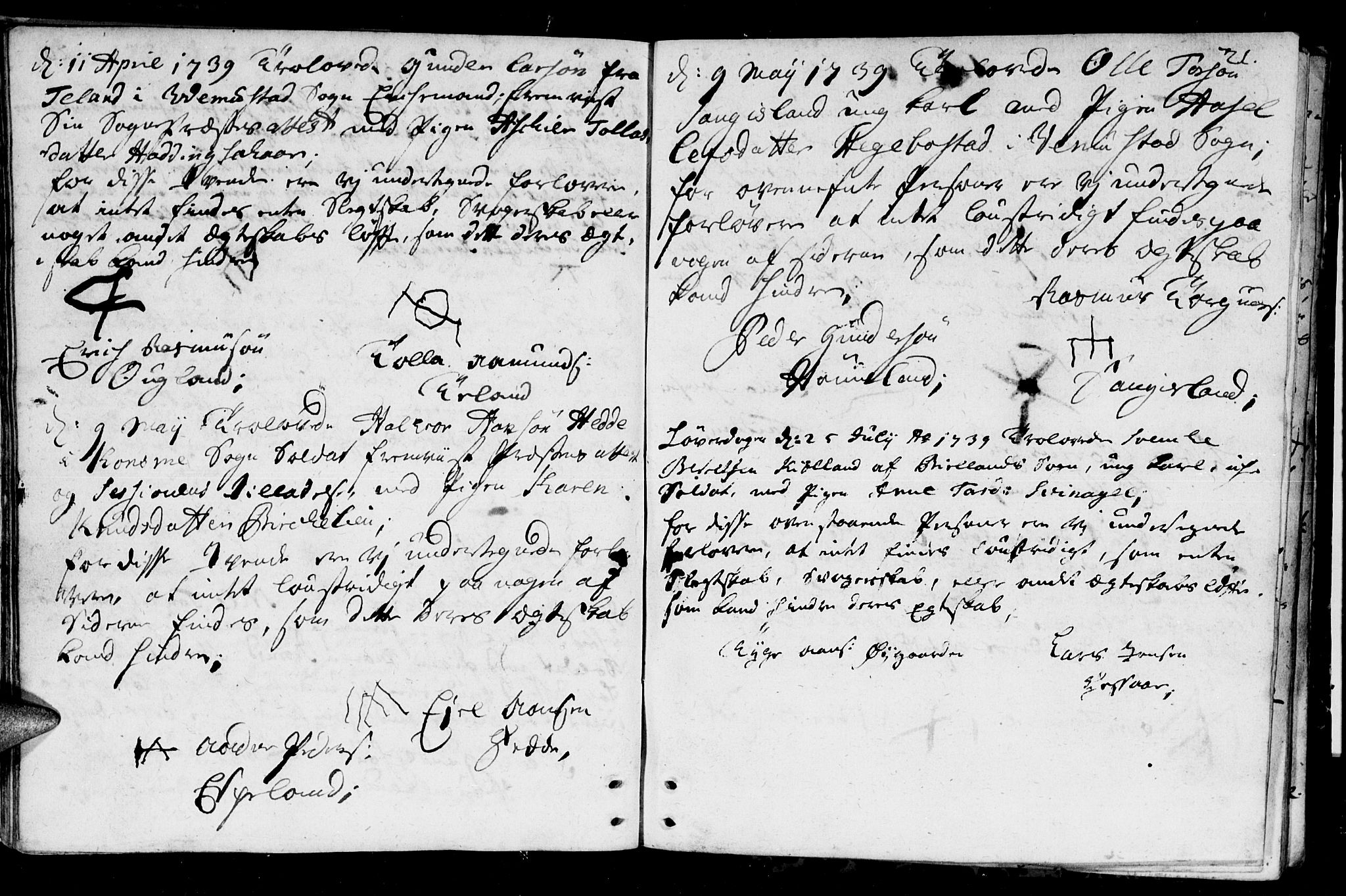 Holum sokneprestkontor, AV/SAK-1111-0022/F/Fa/Fab/L0001: Parish register (official) no. A 1, 1720-1752, p. 21