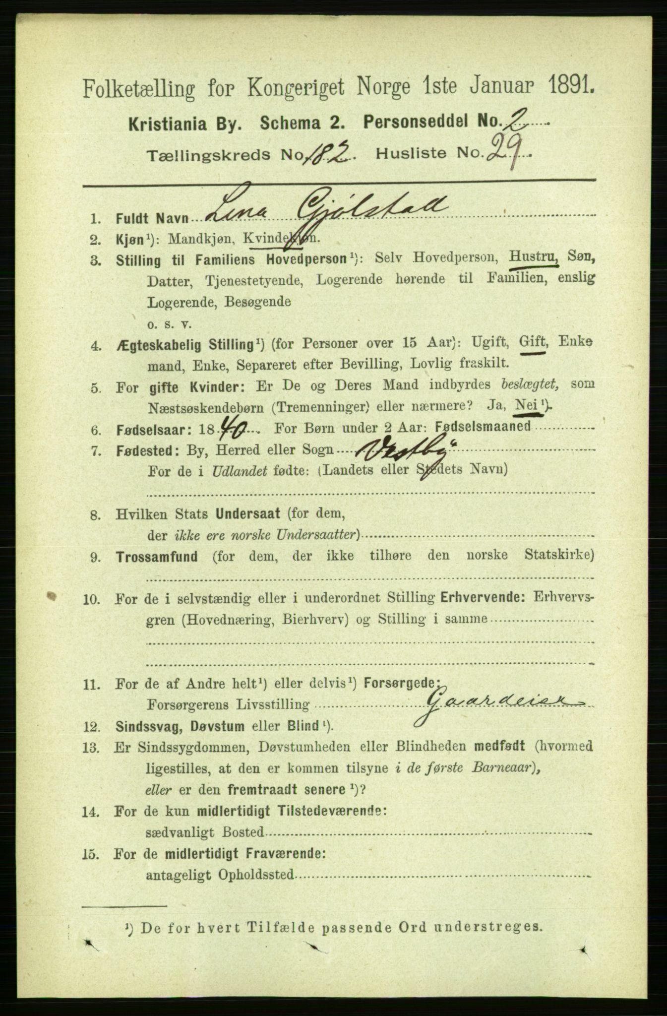 RA, 1891 census for 0301 Kristiania, 1891, p. 109058