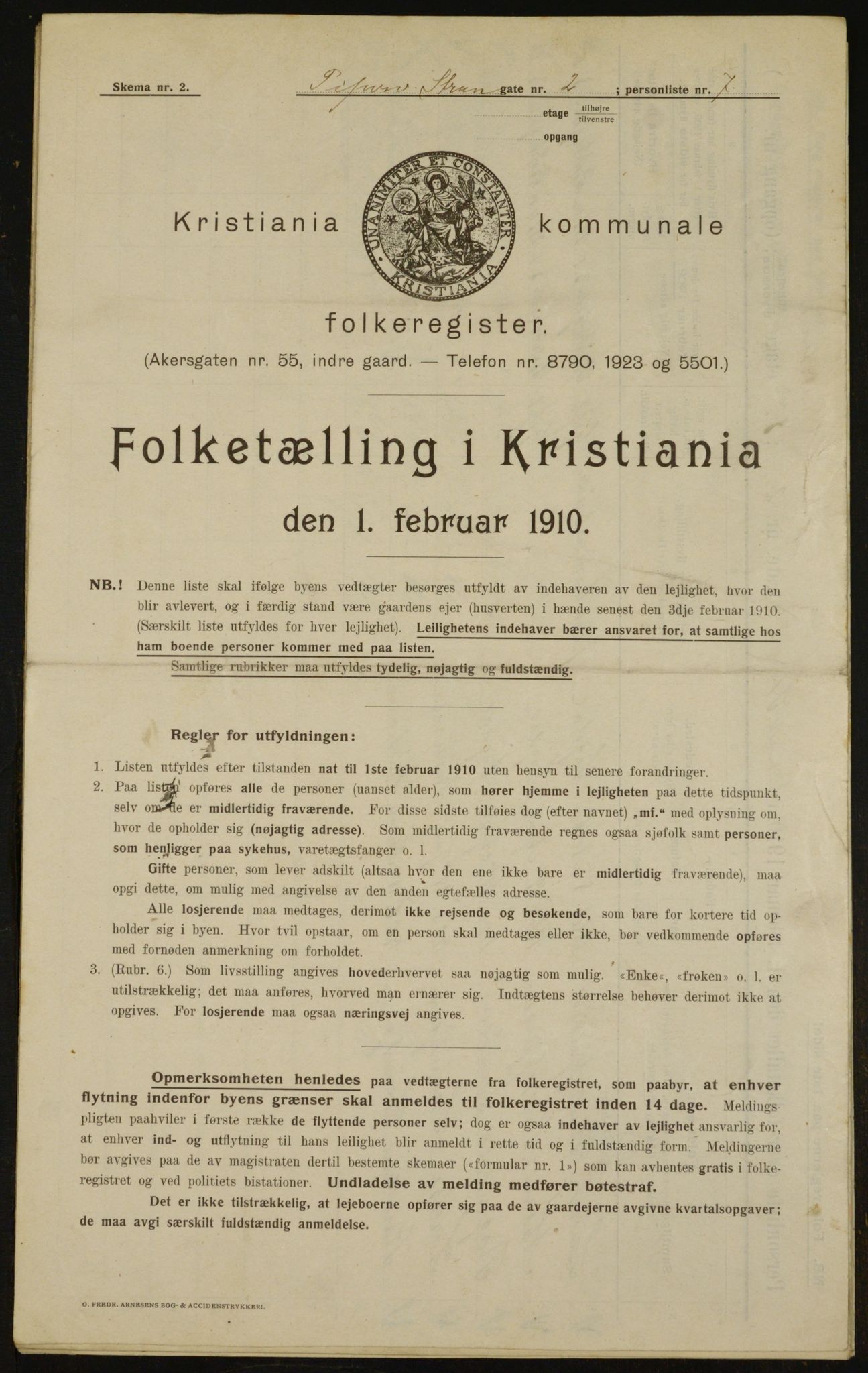 OBA, Municipal Census 1910 for Kristiania, 1910, p. 98417