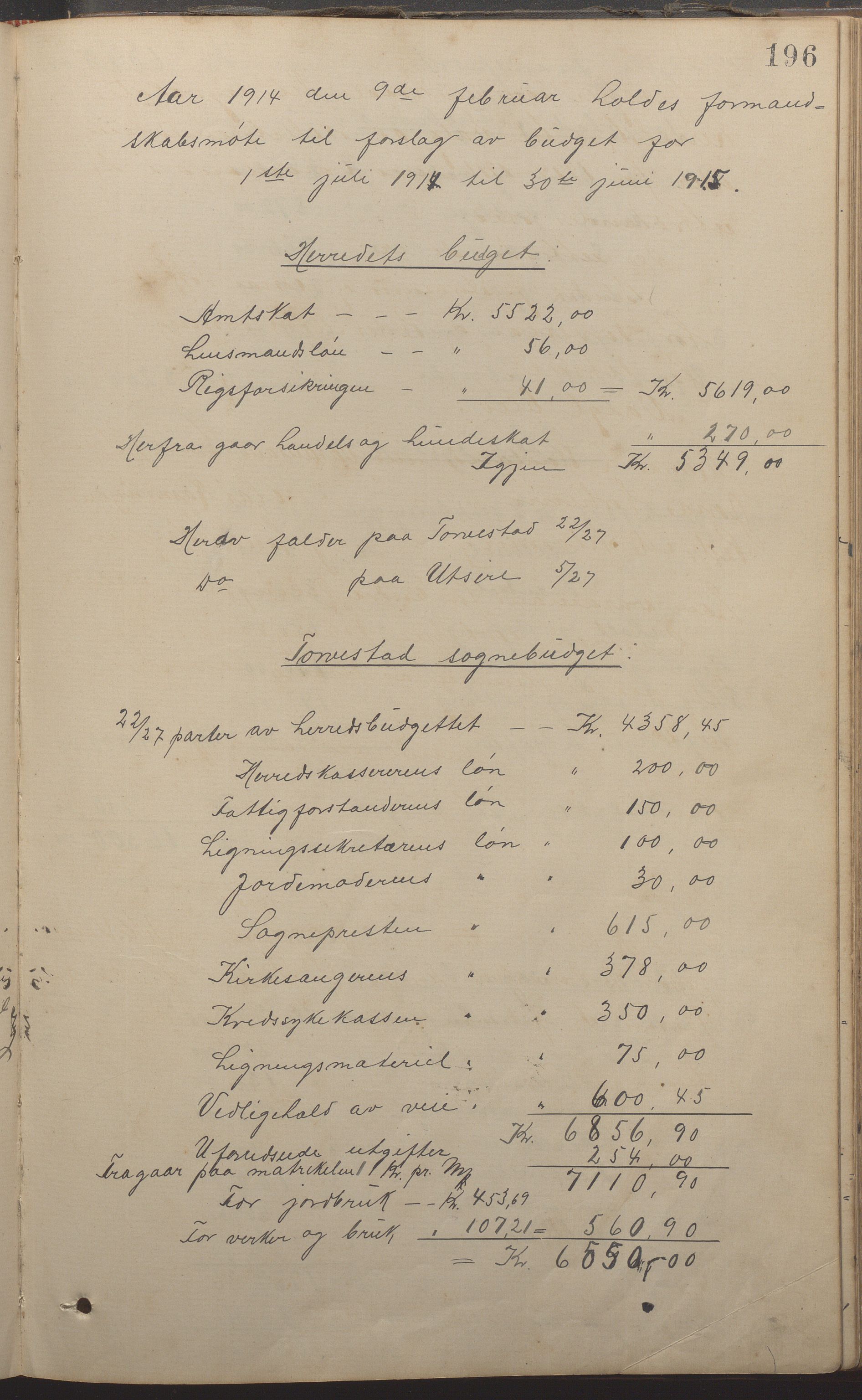 Torvastad kommune - Formannskapet, IKAR/K-101331/A/L0004: Forhandlingsprotokoll, 1891-1918, p. 196a