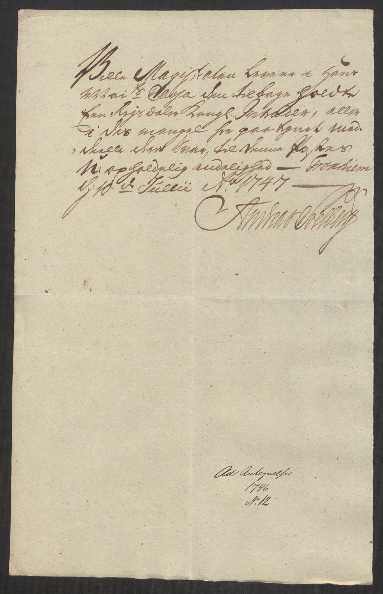 Rentekammeret inntil 1814, Reviderte regnskaper, Byregnskaper, RA/EA-4066/R/Rs/L0541: [S22] Sikt og sakefall, 1743-1746, p. 408