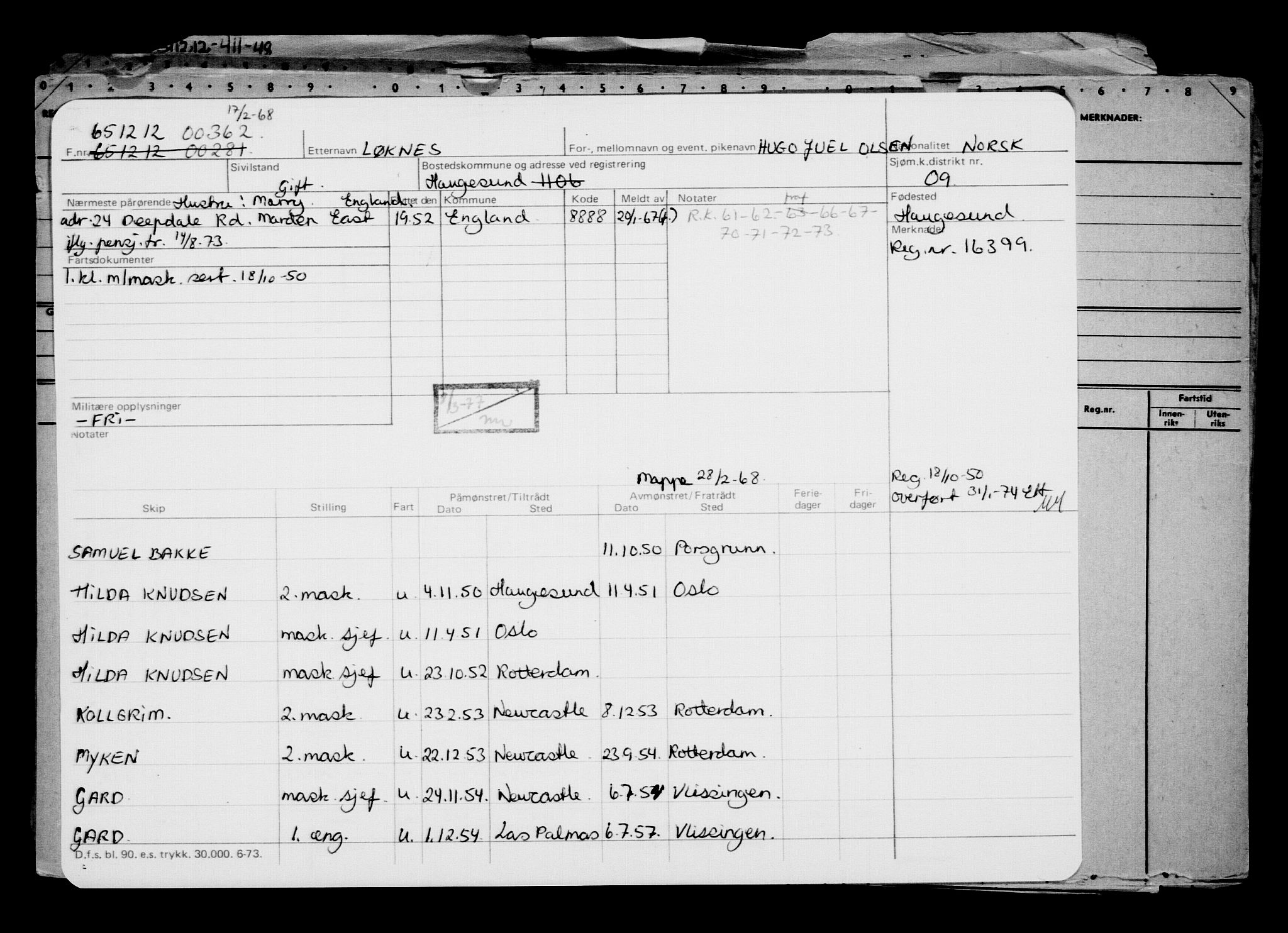 Direktoratet for sjømenn, AV/RA-S-3545/G/Gb/L0109: Hovedkort, 1912-1913, p. 421