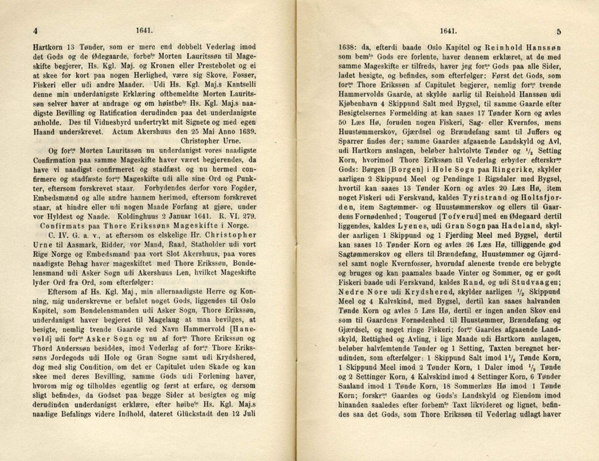 Publikasjoner utgitt av Det Norske Historiske Kildeskriftfond, PUBL/-/-/-: Norske Rigs-Registranter, bind 8, 1641-1648, p. 4-5