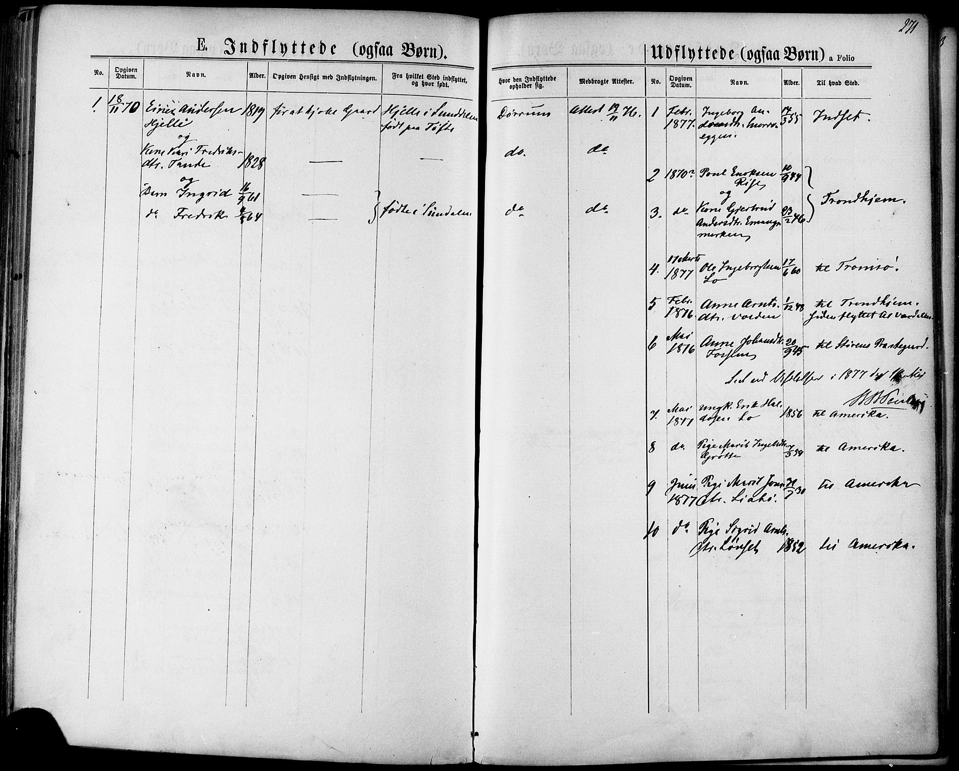 Ministerialprotokoller, klokkerbøker og fødselsregistre - Sør-Trøndelag, SAT/A-1456/678/L0900: Parish register (official) no. 678A09, 1872-1881, p. 271