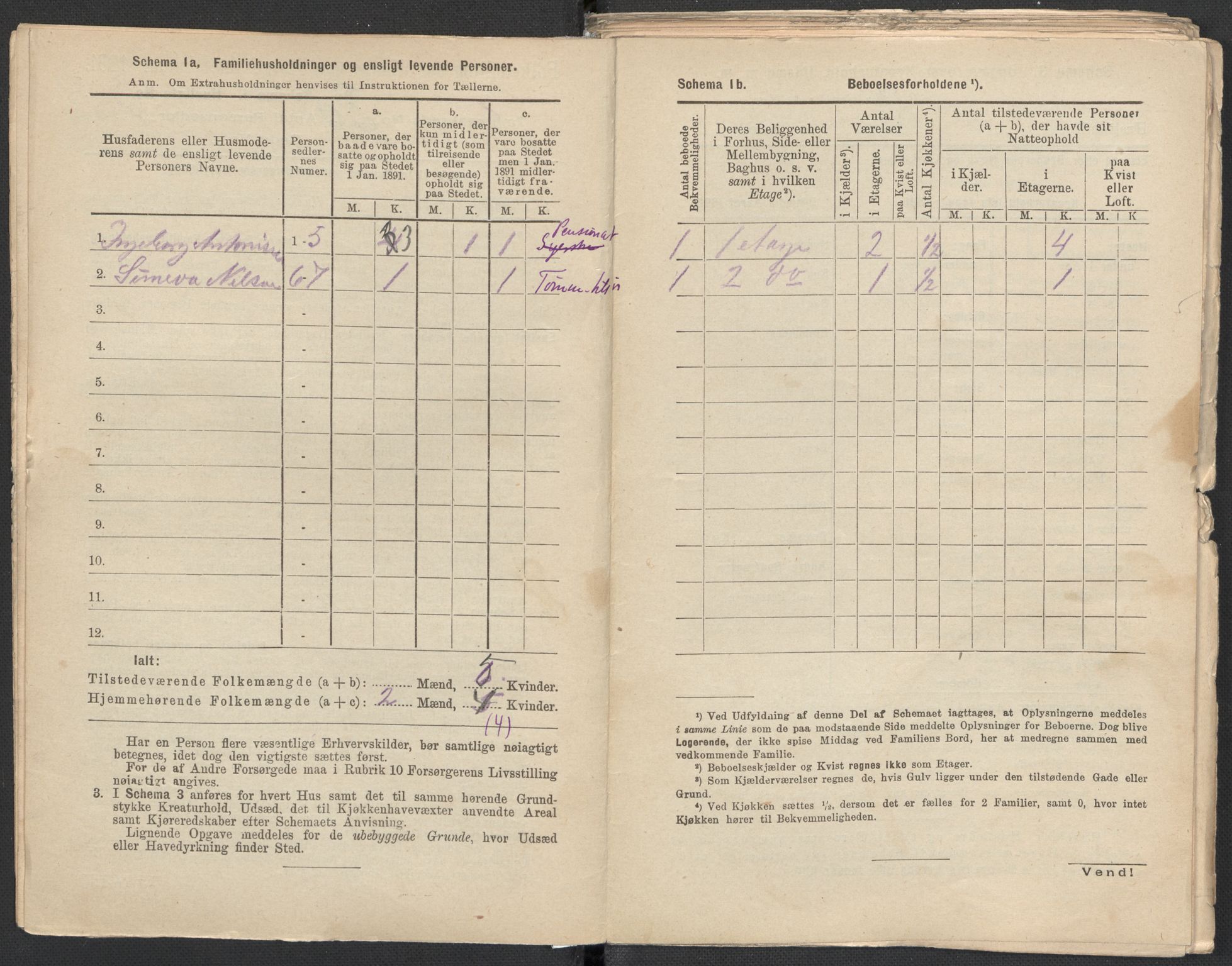 RA, 1891 Census for 1301 Bergen, 1891, p. 4700