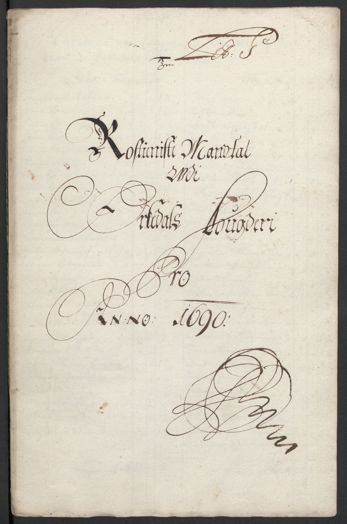 Rentekammeret inntil 1814, Reviderte regnskaper, Fogderegnskap, RA/EA-4092/R58/L3936: Fogderegnskap Orkdal, 1689-1690, p. 371
