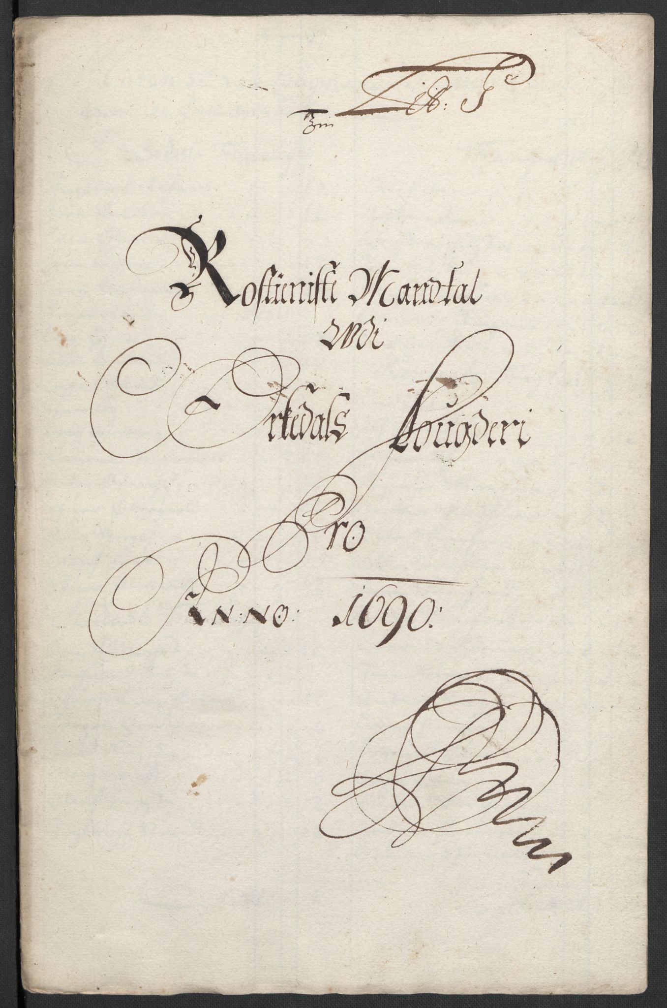 Rentekammeret inntil 1814, Reviderte regnskaper, Fogderegnskap, AV/RA-EA-4092/R58/L3936: Fogderegnskap Orkdal, 1689-1690, p. 371