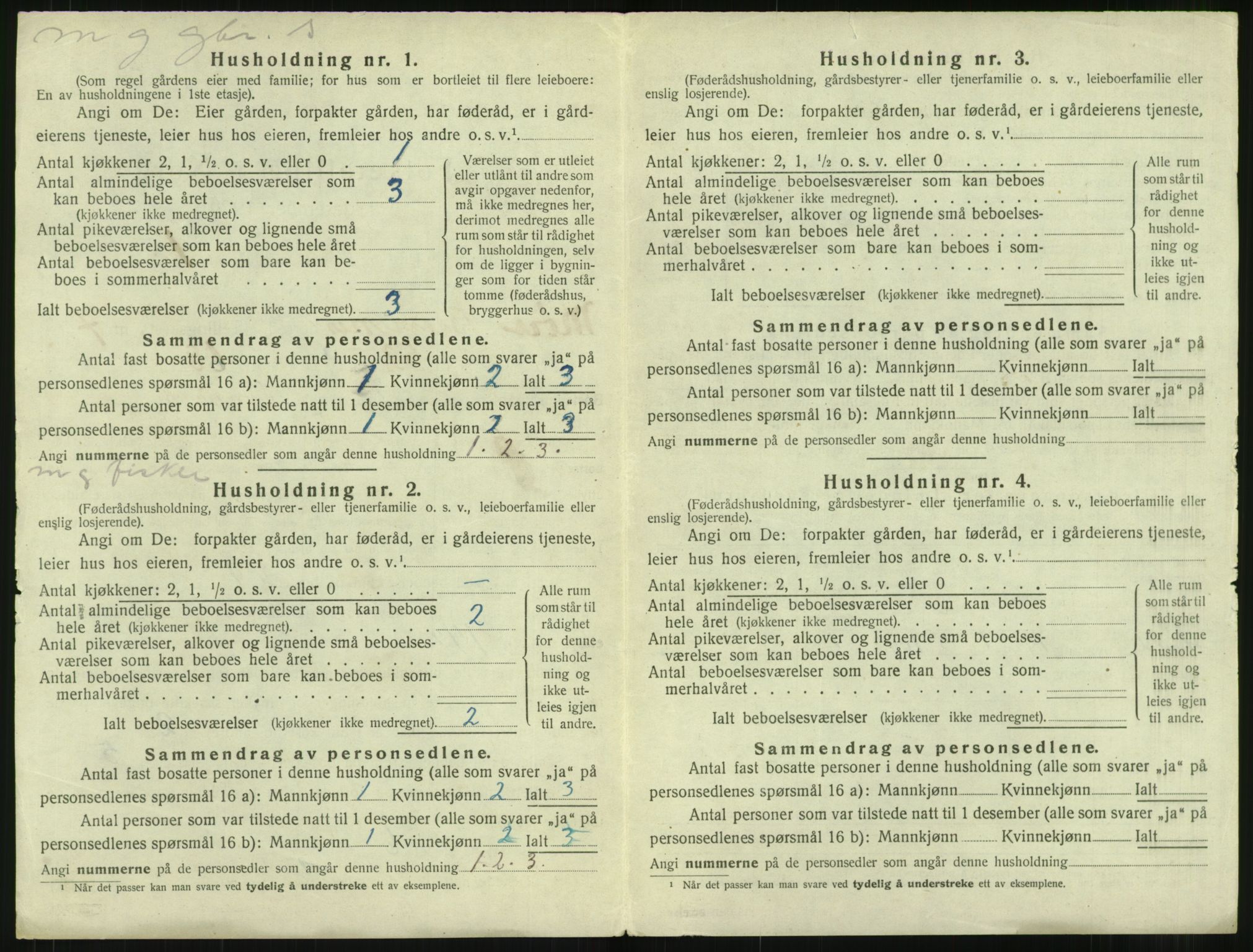 SAT, 1920 census for Bremsnes, 1920, p. 718