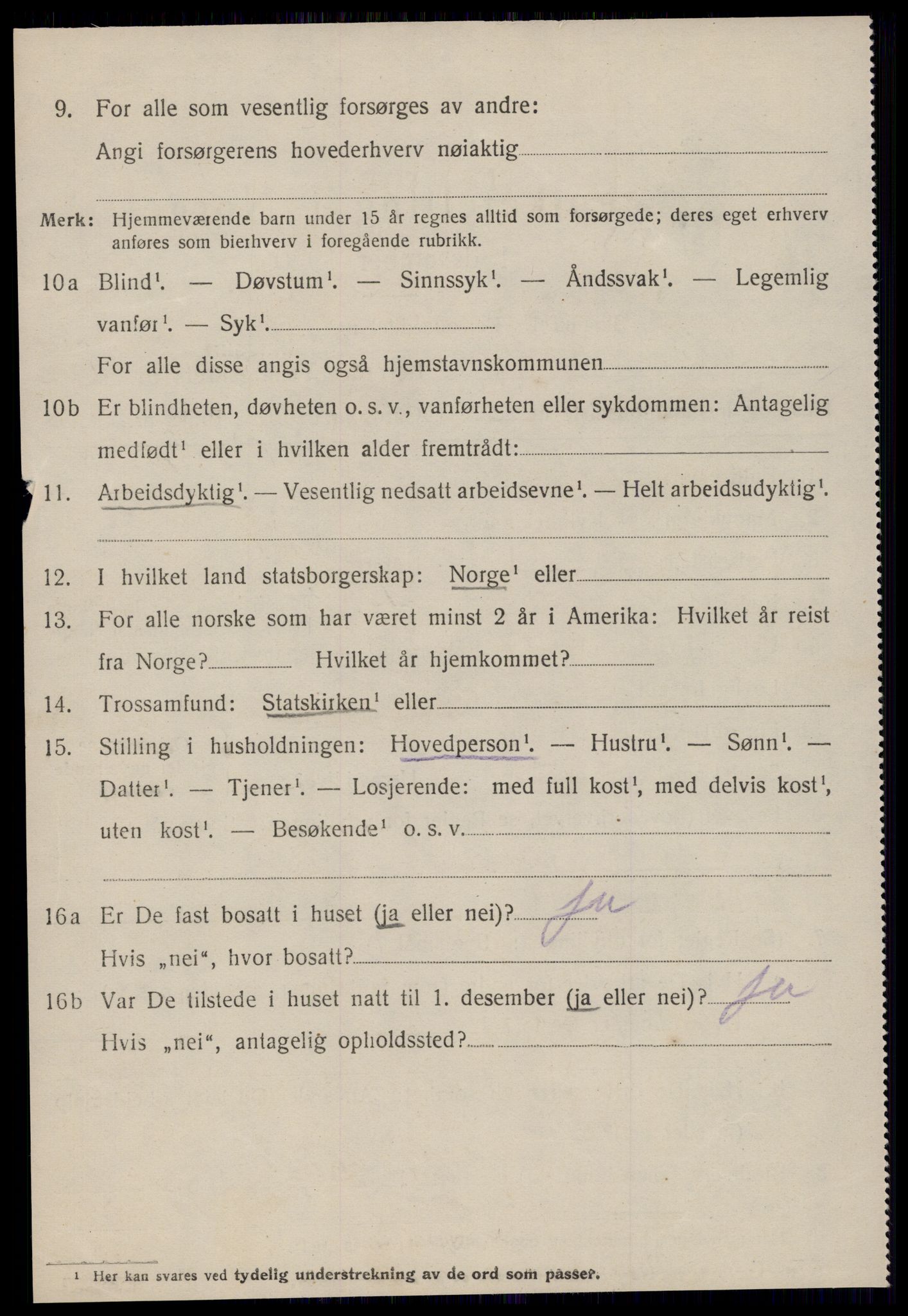 SAT, 1920 census for Sunndal, 1920, p. 3097